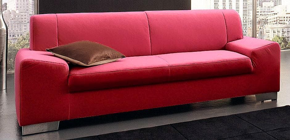 Domo Collection 3-Sitzer Alisson Rot Modern