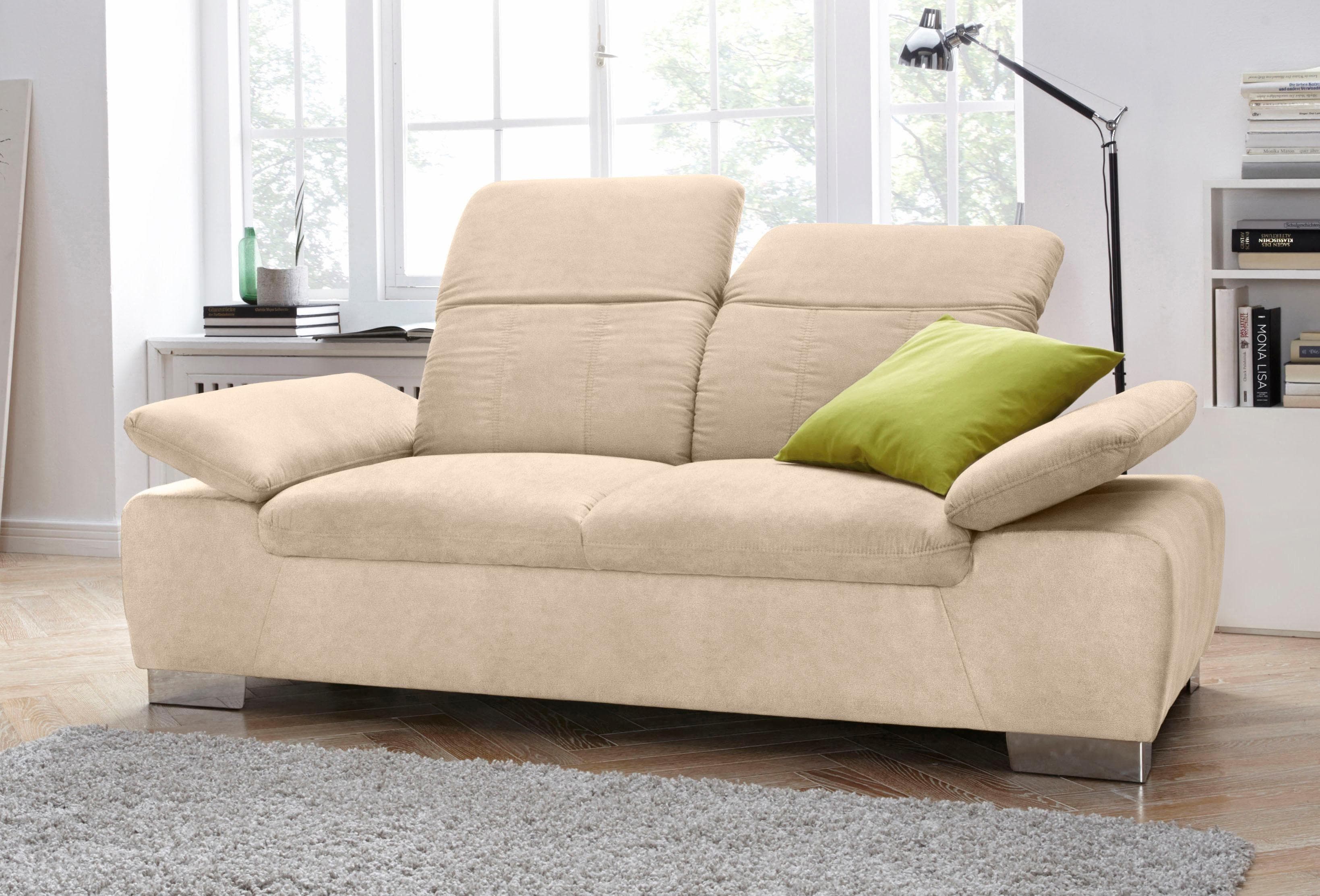 Komfortabler 2-Sitzer Sofa mit Rückenverstellung und Federkern