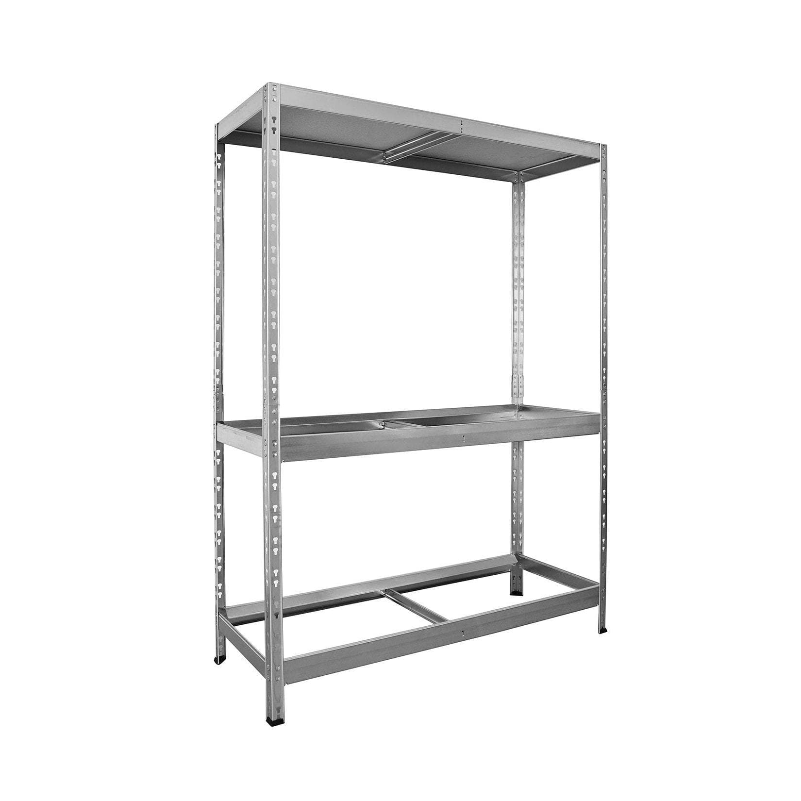 Stabiles Stahlblech-Regal mit 3 Ebenen - Belastbar und vielseitig