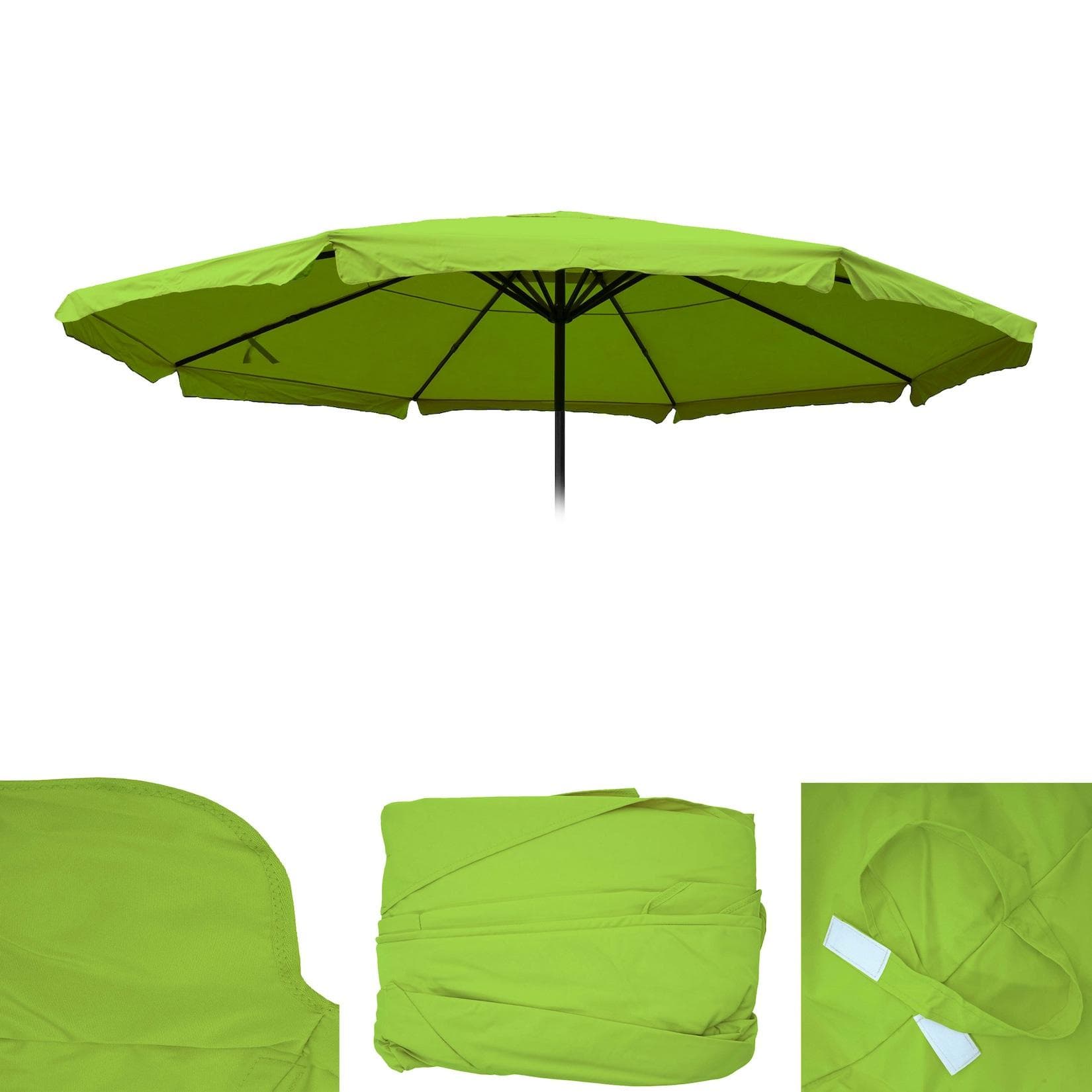 Ersatz-Bezug für Sonnenschirm Capri Pro Gastronomie Marktschirm Polyester Hellgrün