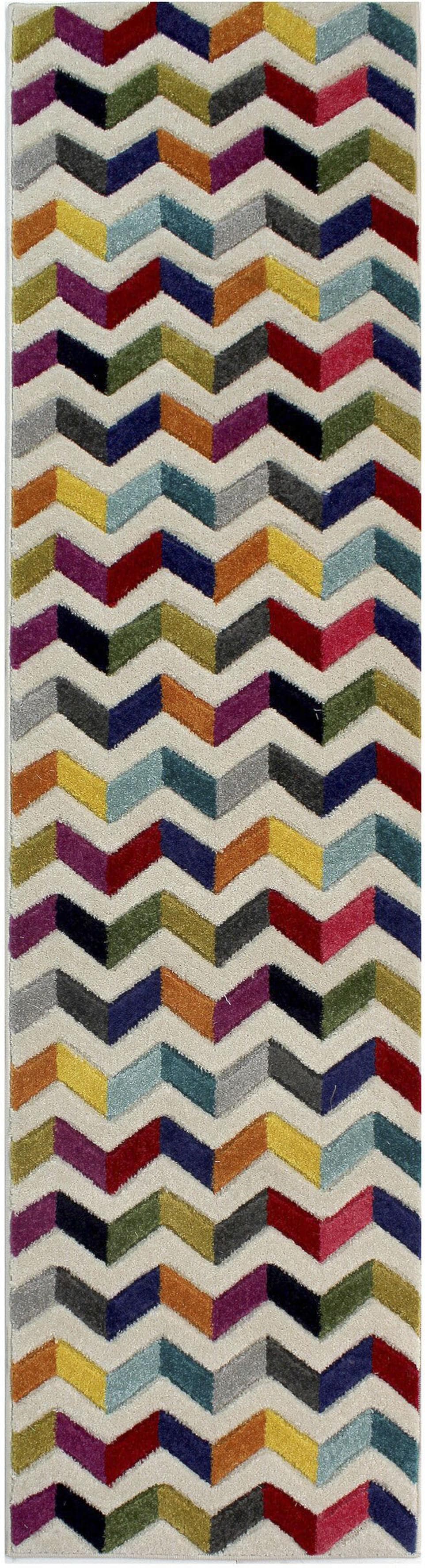 FLAIR RUGS Bolero Läufer Bunt Geometrisches Muster