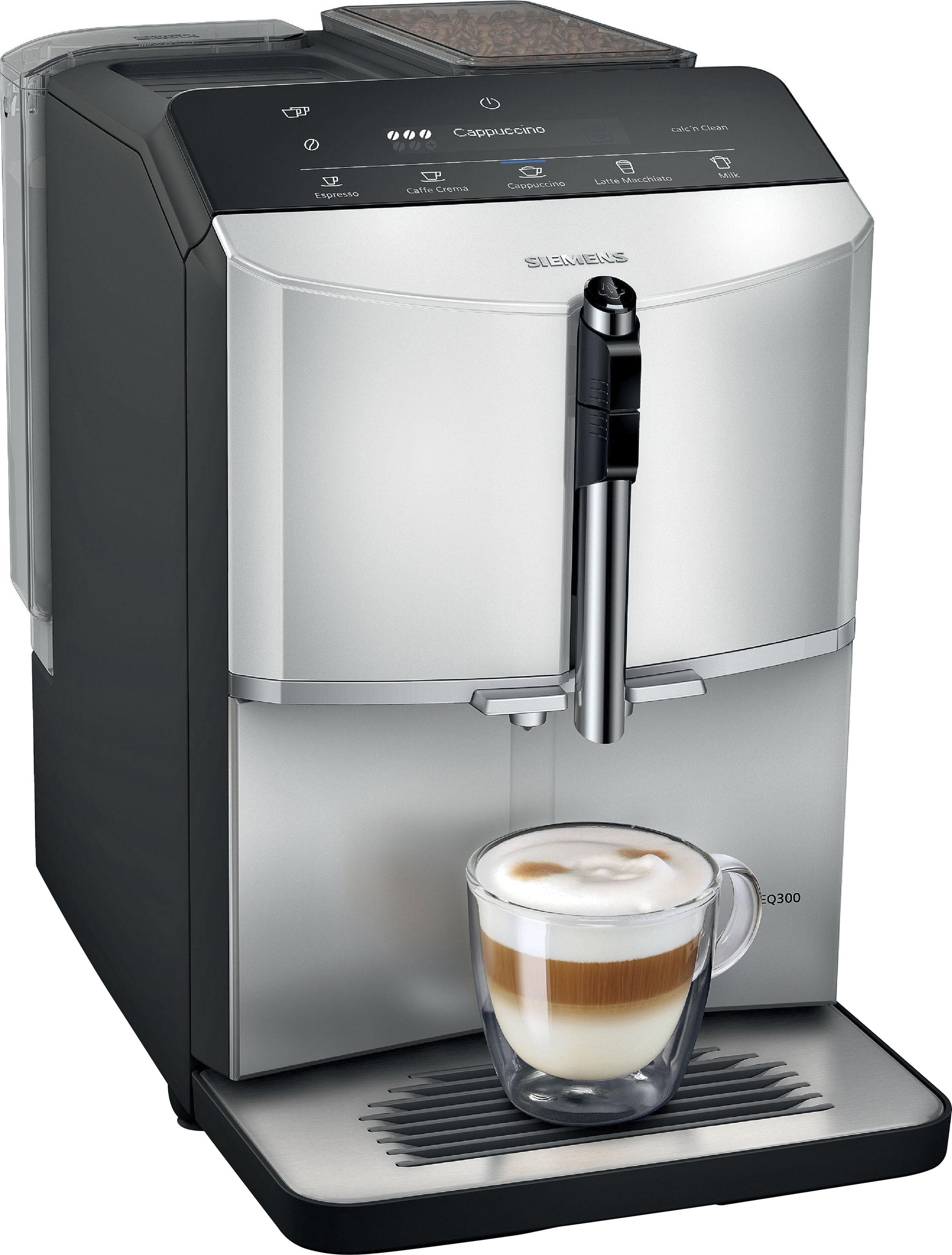Siemens Kaffeevollautomat EQ300 OneTouch silber