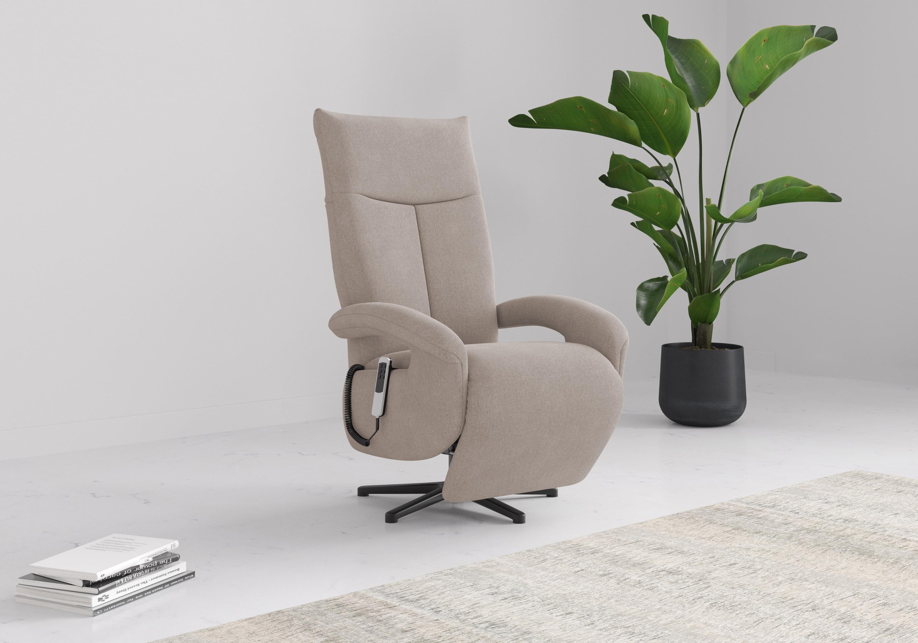 TV-Sessel SIT & MORE TV Dance Grau mit Drehfunktion