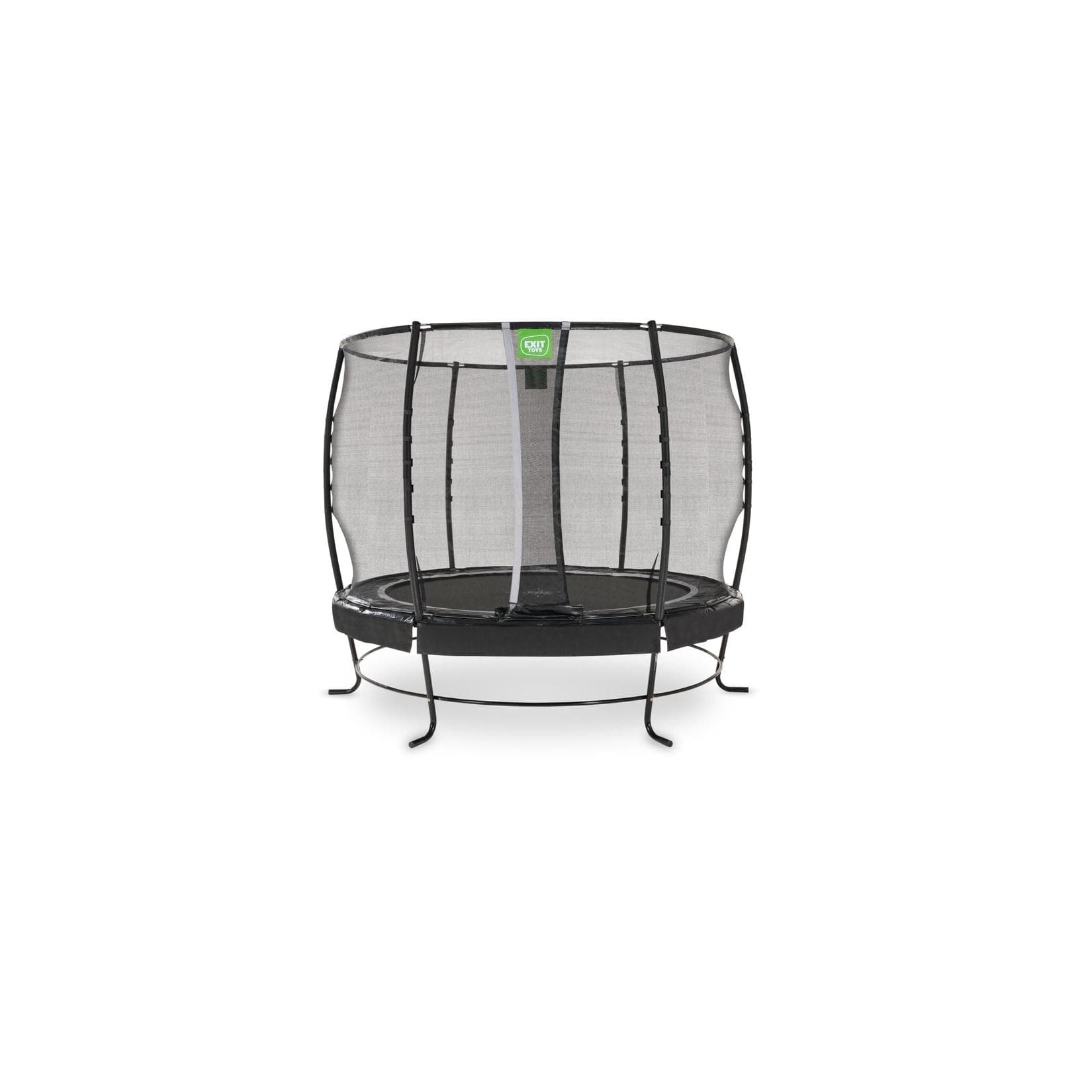 EXIT Lotus Premium Trampolin 305cm Schwarz mit Sicherheitsnetz