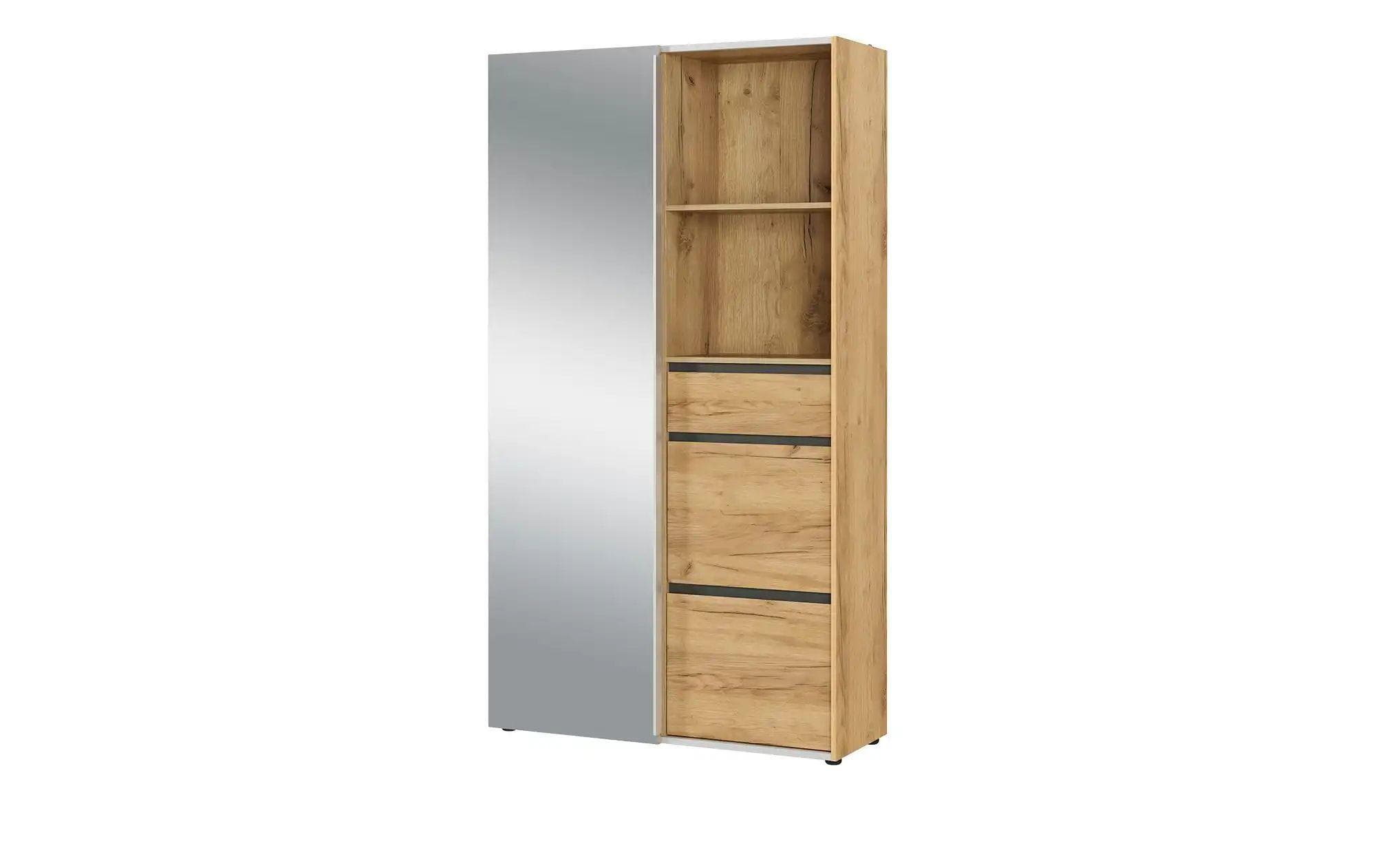 Uno Kompaktgarderobe Grid Holzfarben