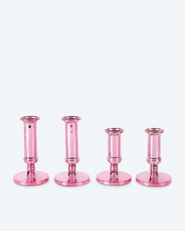 Stabkerzenhalter Shiny, 4tlg. Metall