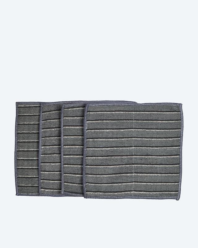 Kohlefaser-Spülpad 4tlg. Aktivkohle Bambus