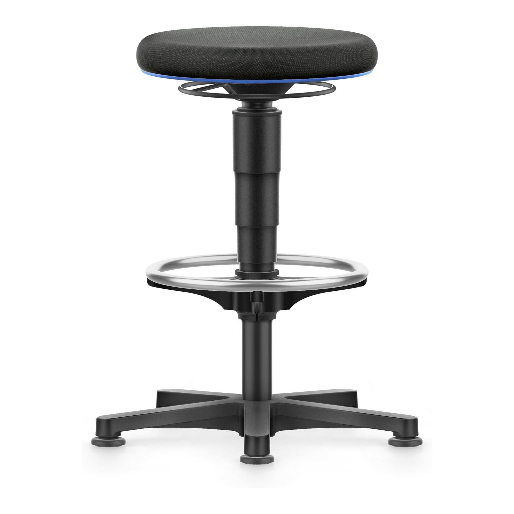 bimos Allround Hocker Stoff Schwarz Sitzhöhe Verstellbar