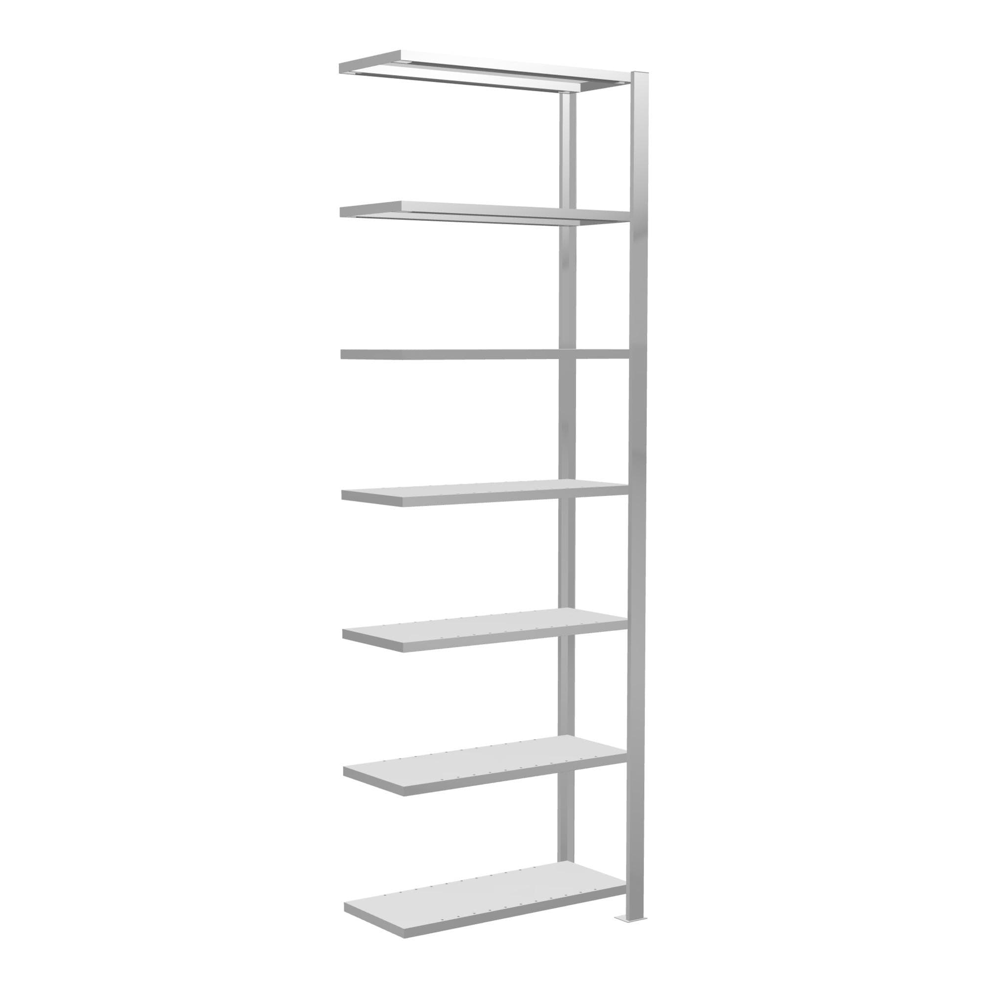 Schulte Anbauregal Büro-Steckregal MULTIplus85 7 Fachböden Kreuzstrebe