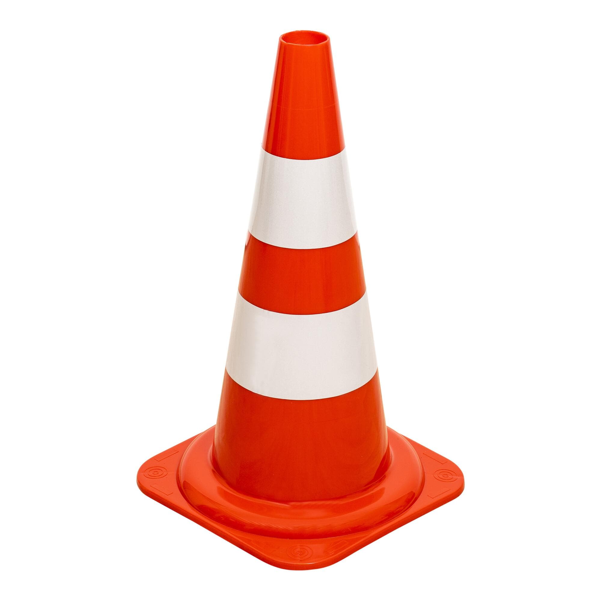 STIER Leitkegel 500 mm 2 Streifen Rot-Weiß