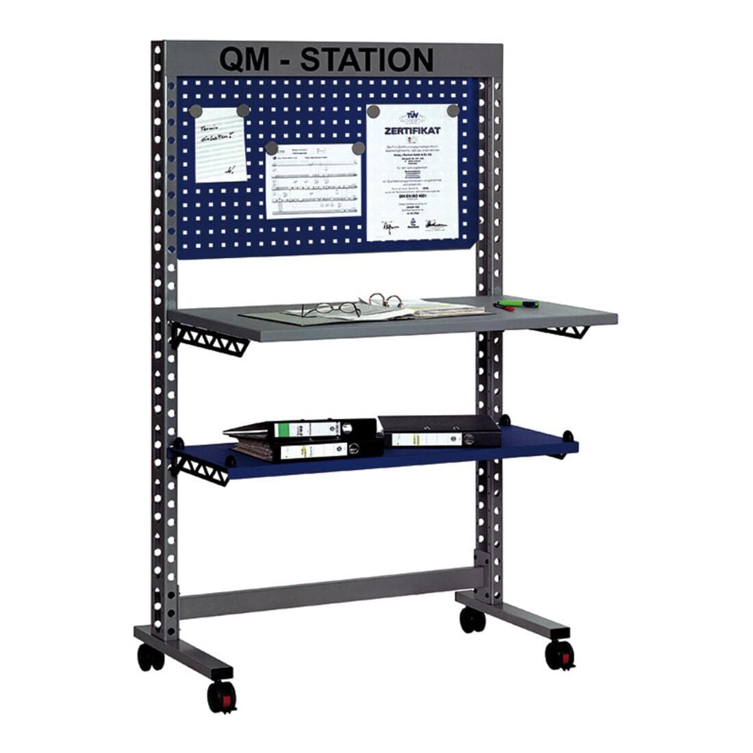 Rocholz QM-Station MODUL 5200 Metallablage und Infotafel