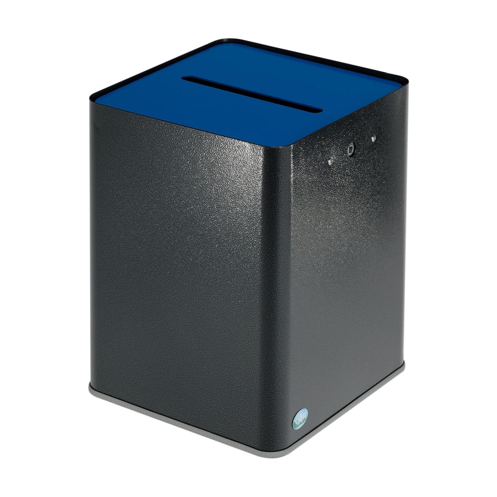 VAR Papiersammler P40-DSGVO, antik-silber mit Kopfteil blau