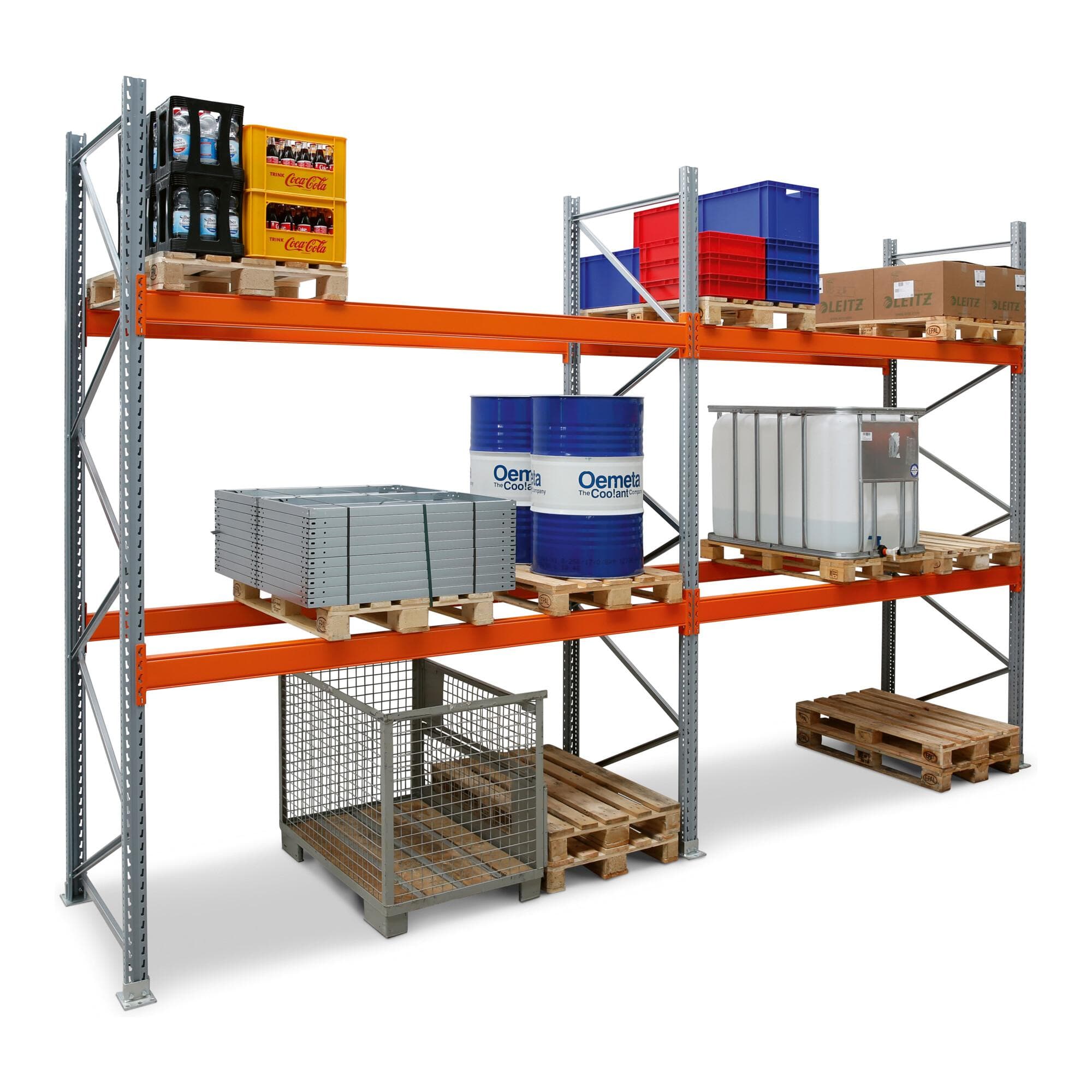 Regalwerk ARTUS-Palettenregal Anbaufeld 3 Ebenen