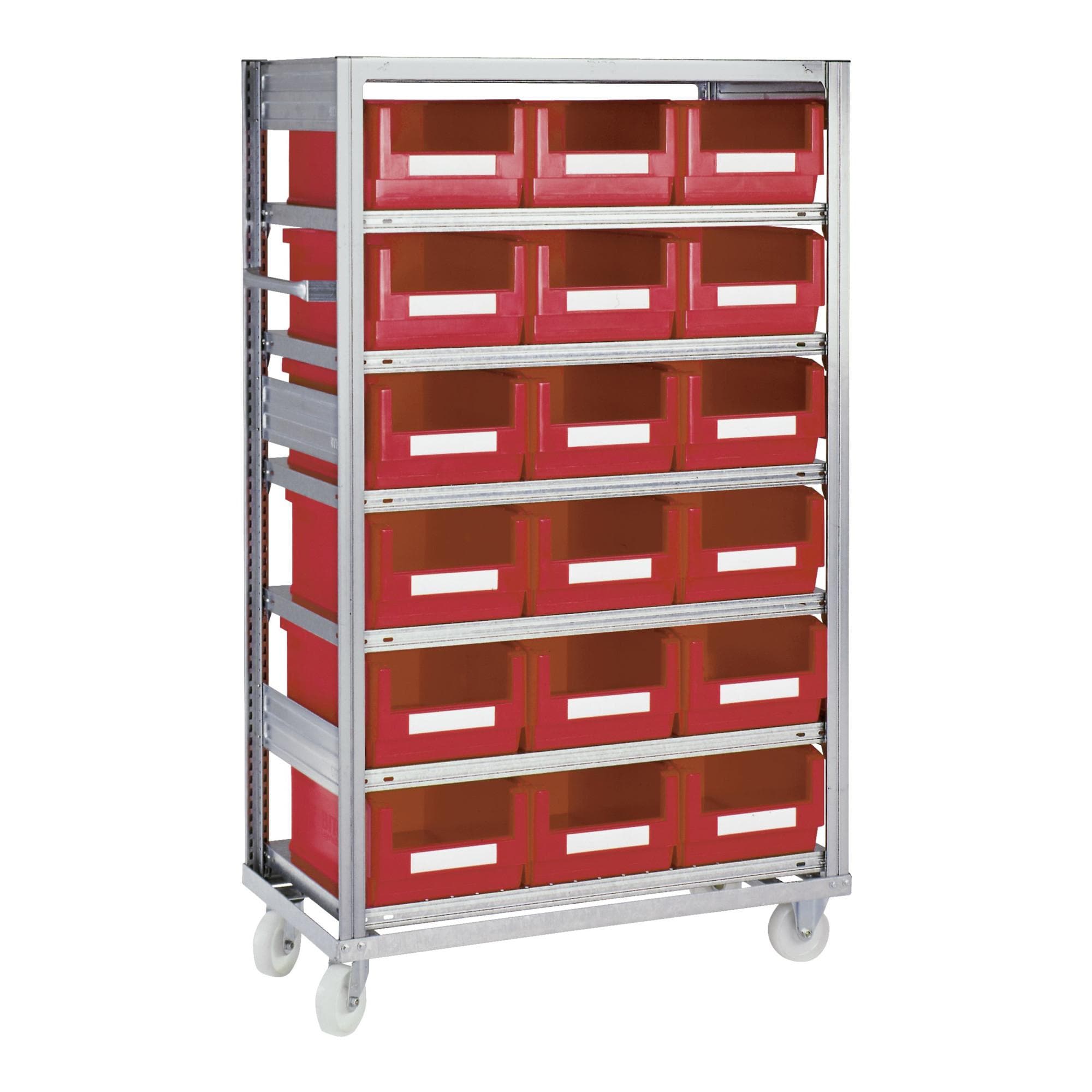 Bito Regalwagen mit Sichtlagerkästen