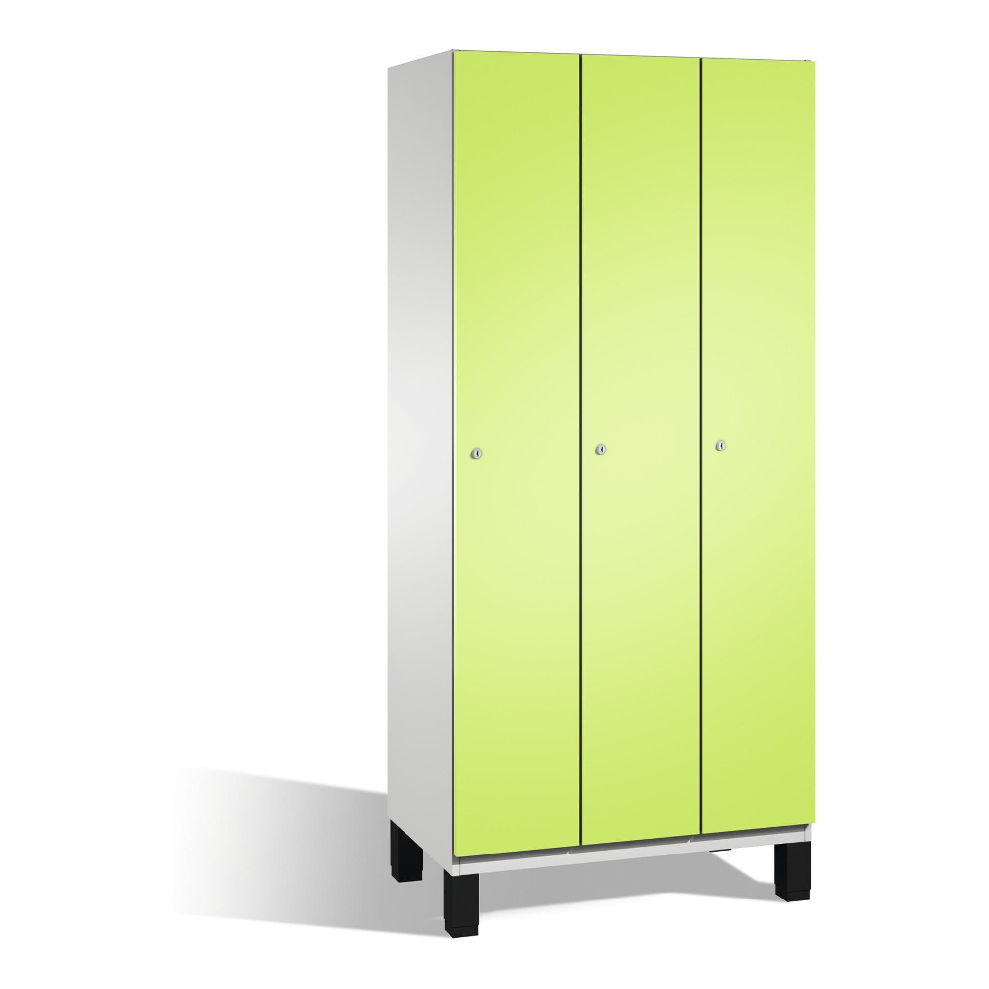 C+P Umkleidespind Cambio 3 Abteile Viridingrün/Grau