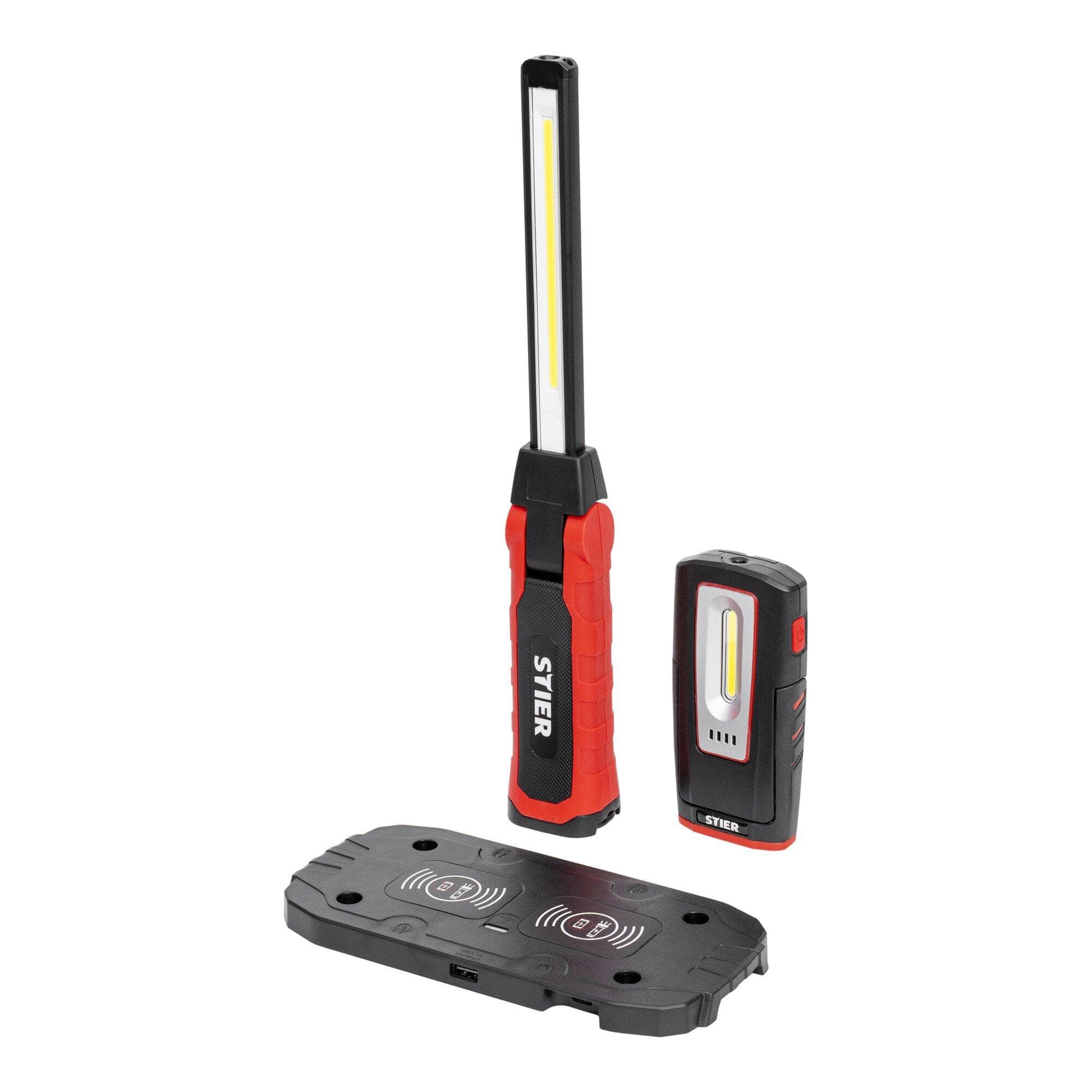 STIER LED Arbeitsleuchten Set 300/1000 Lumen 120°