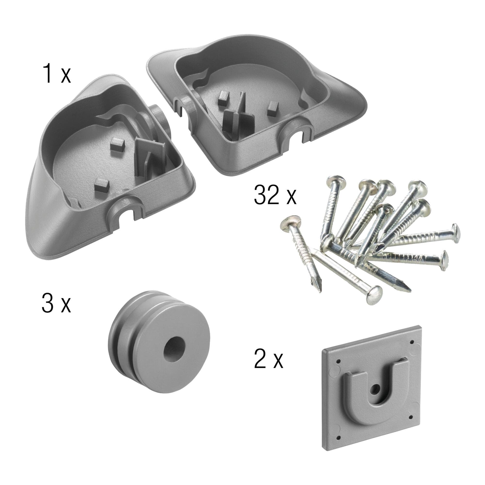 GARDENA NatureUp! Wandhalterung Ecke für 3-6 Pflanzbehälter