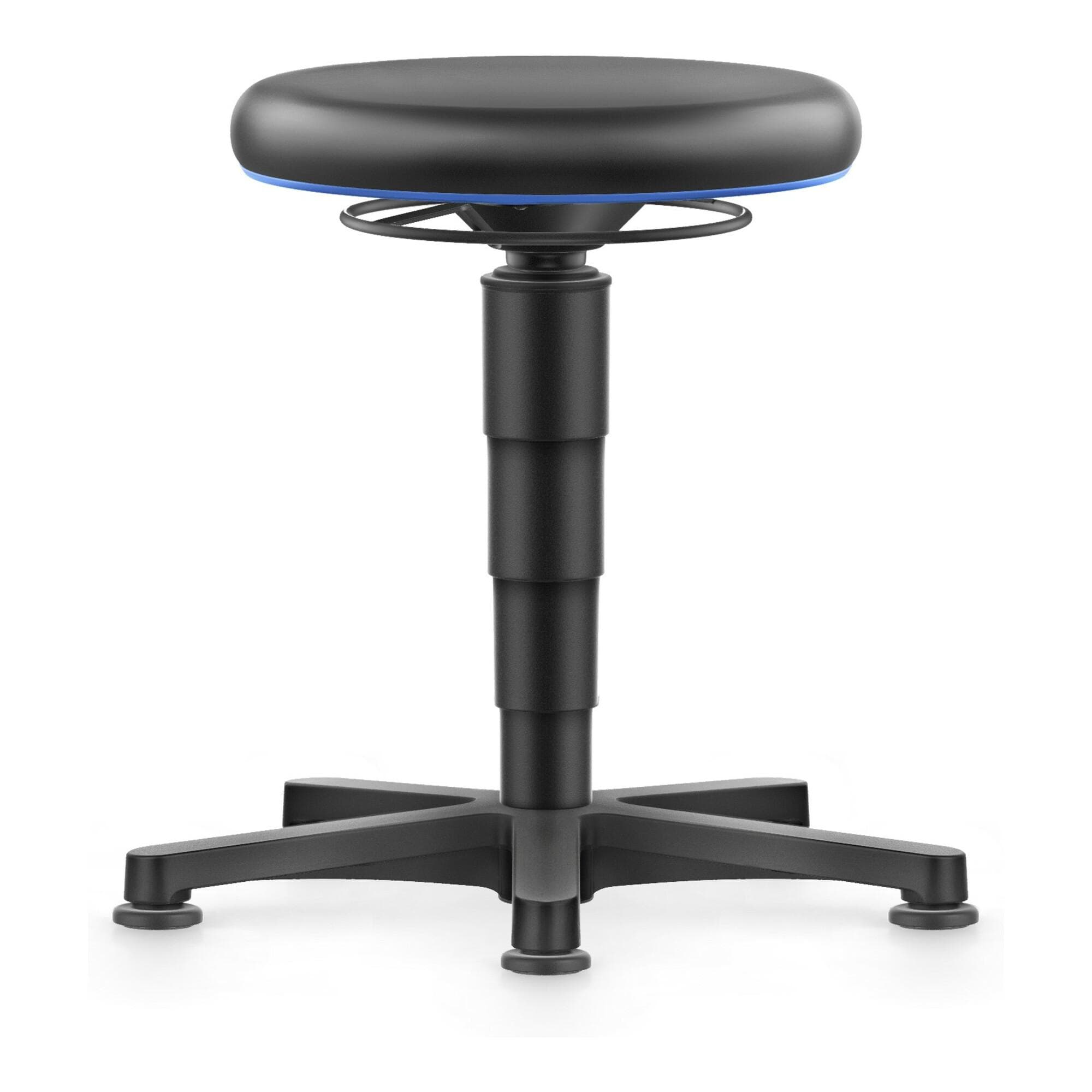 bimos Allround Hocker Kunstleder Schwarz Sitzhöhenverstellung