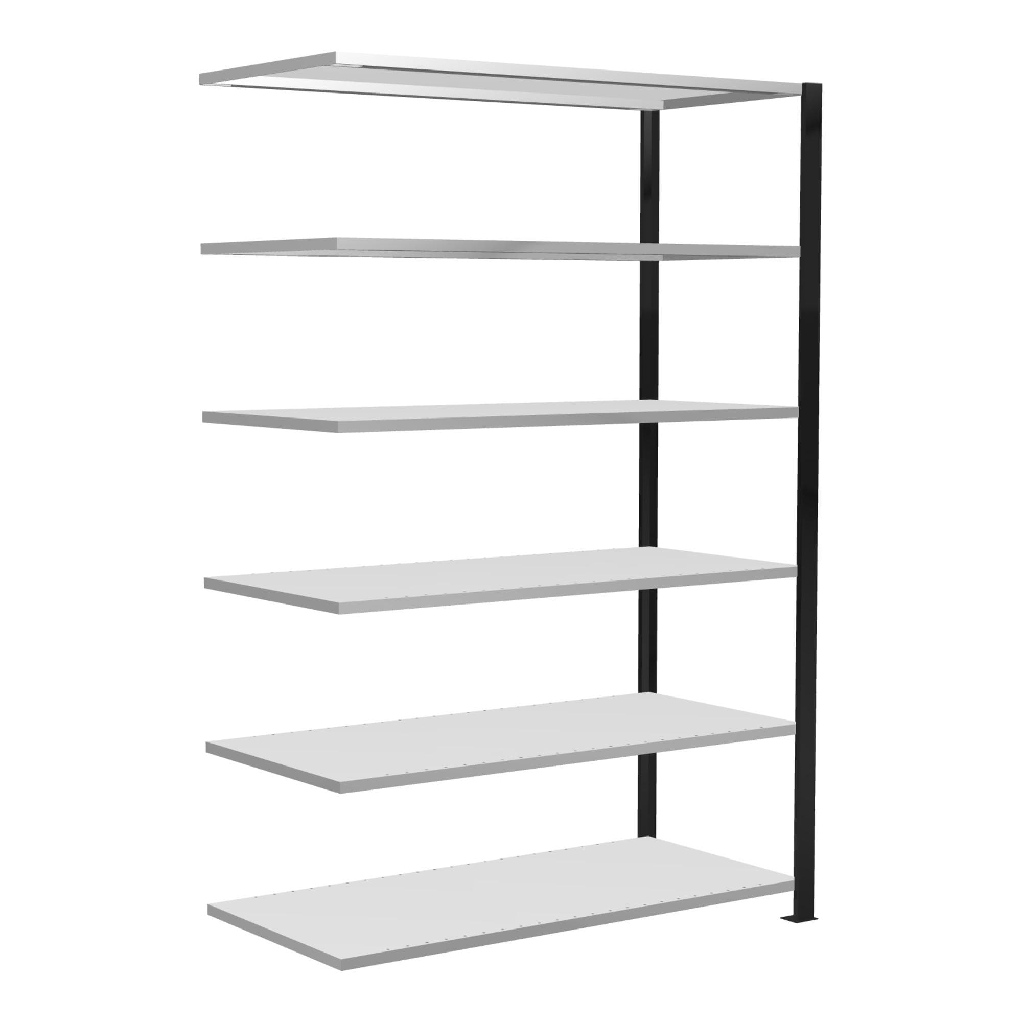 Schulte Anbauregal Büro-Steckregal MULTplus150 6 Fachböden