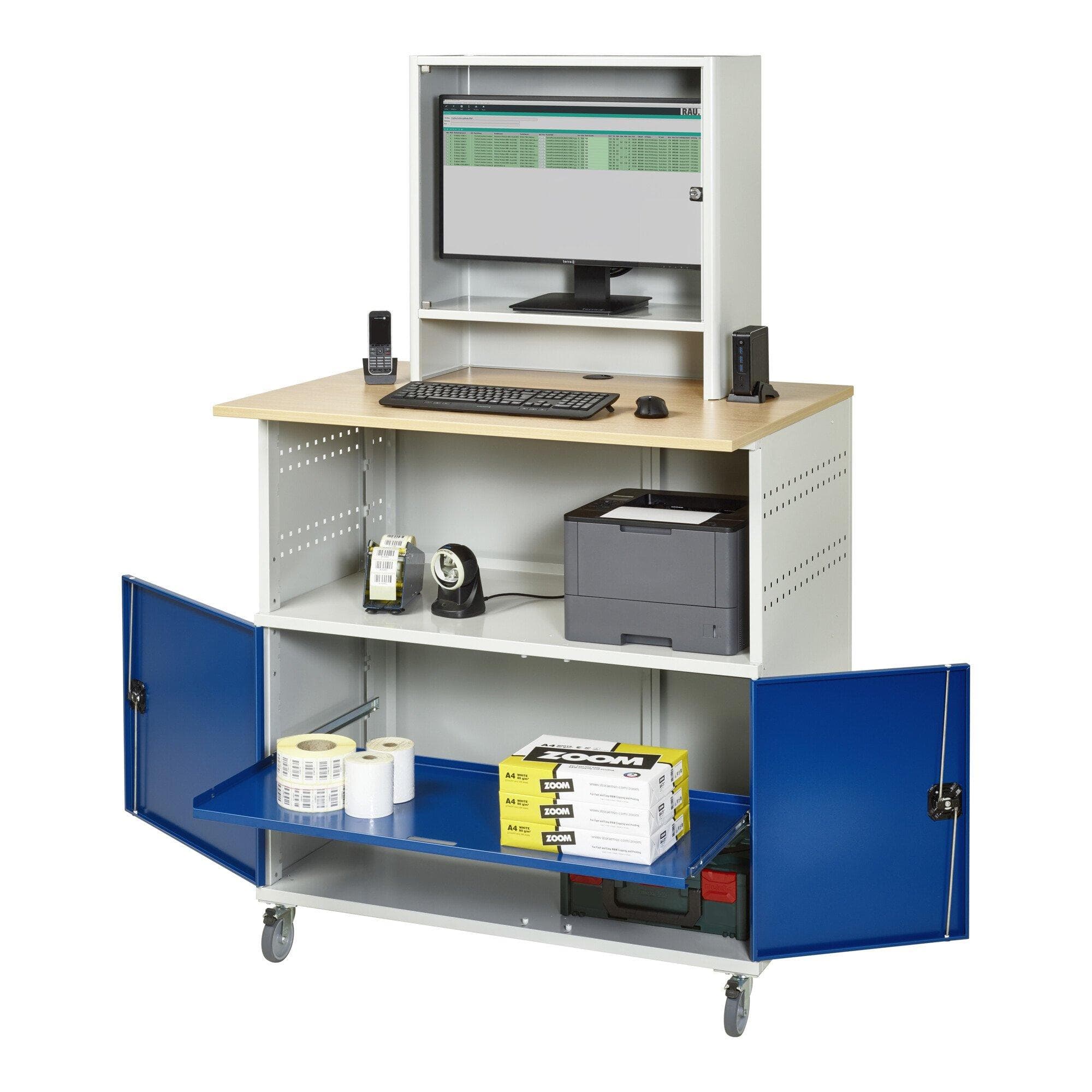 Rau Computer-Tisch 1022 mit Monitorgehäuse
