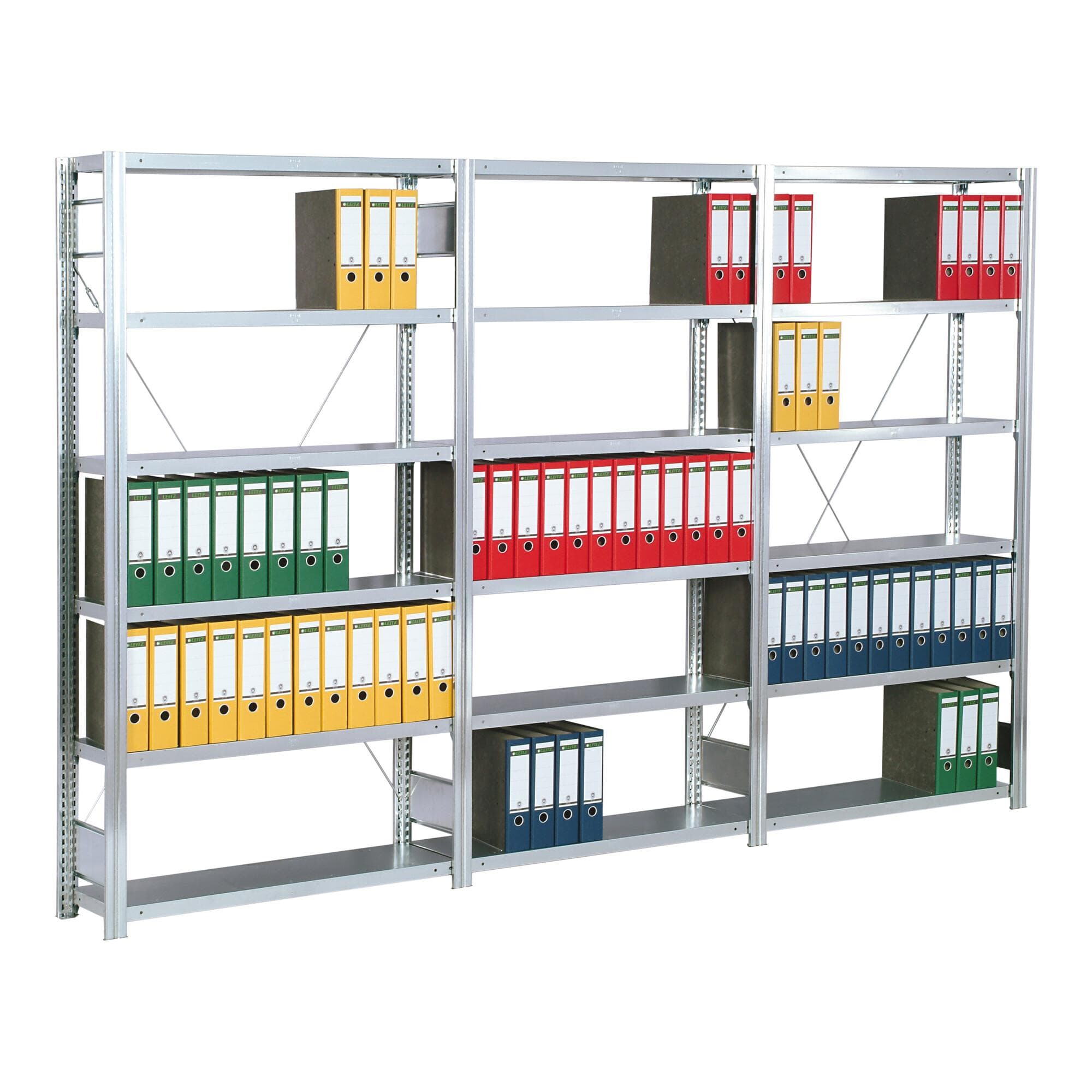 Regalwerk BERT Büroregal Anbaufeld 6 Fachböden