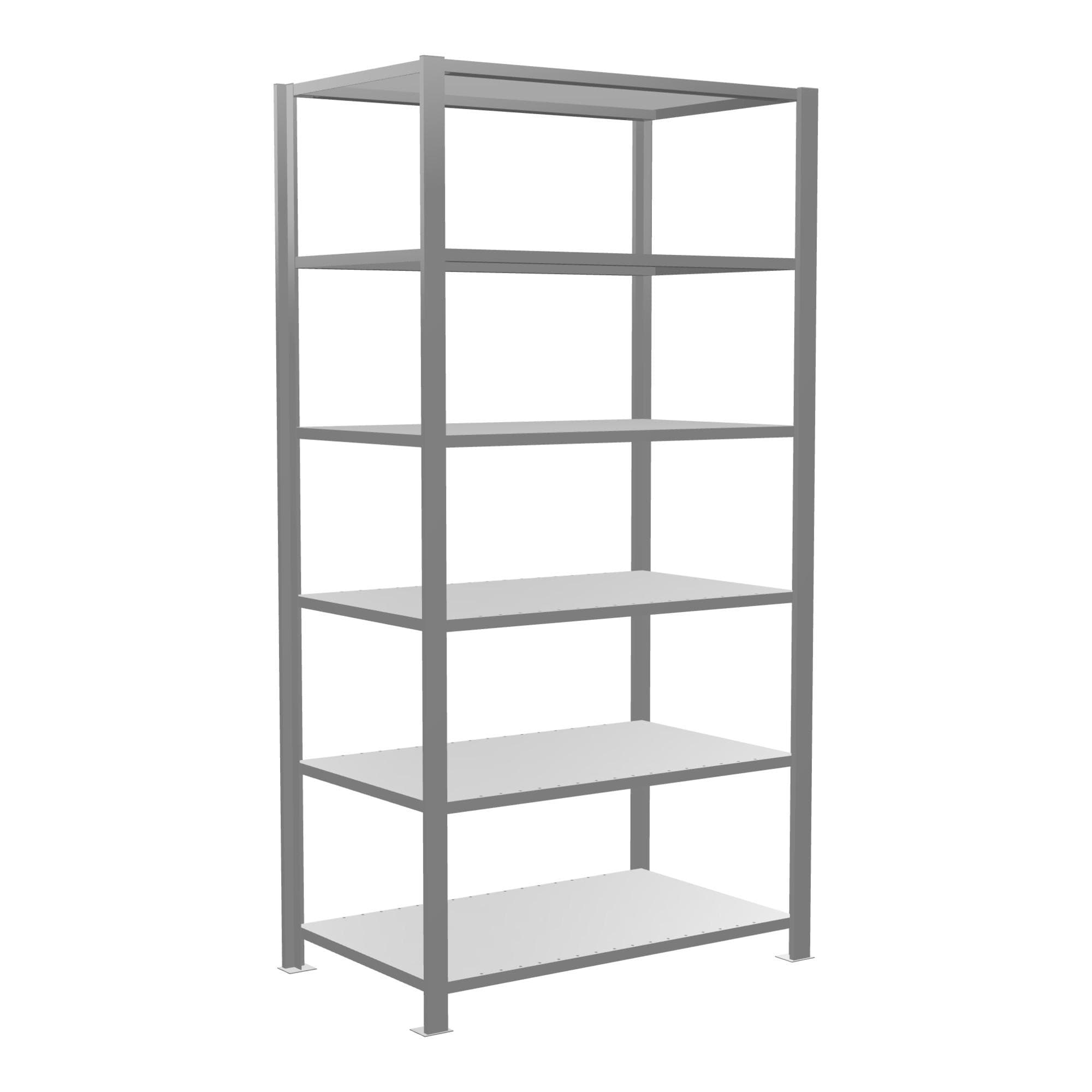 Schulte Grundregal Büro-Steckregal MULTplus150 6 Fachböden