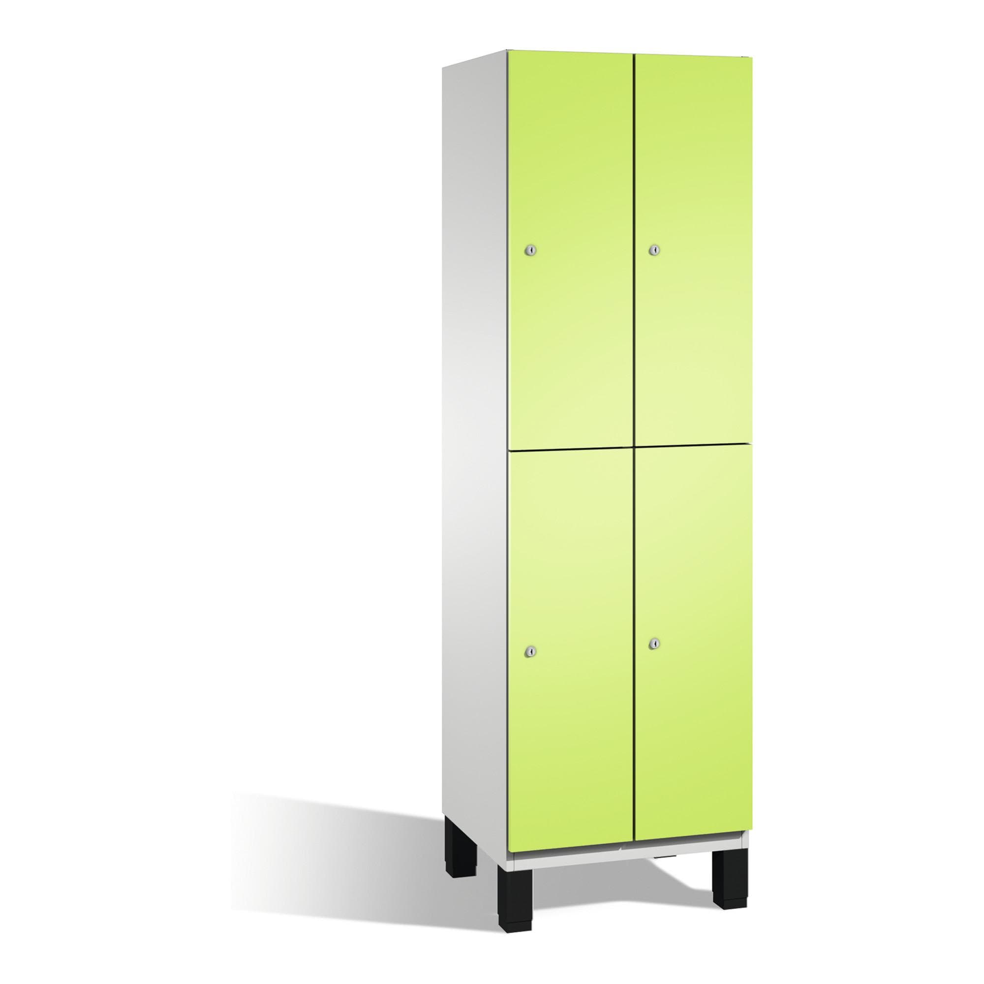 C+P Doppelstockspind Cambio 4 Fächer Viridingrün/Grau
