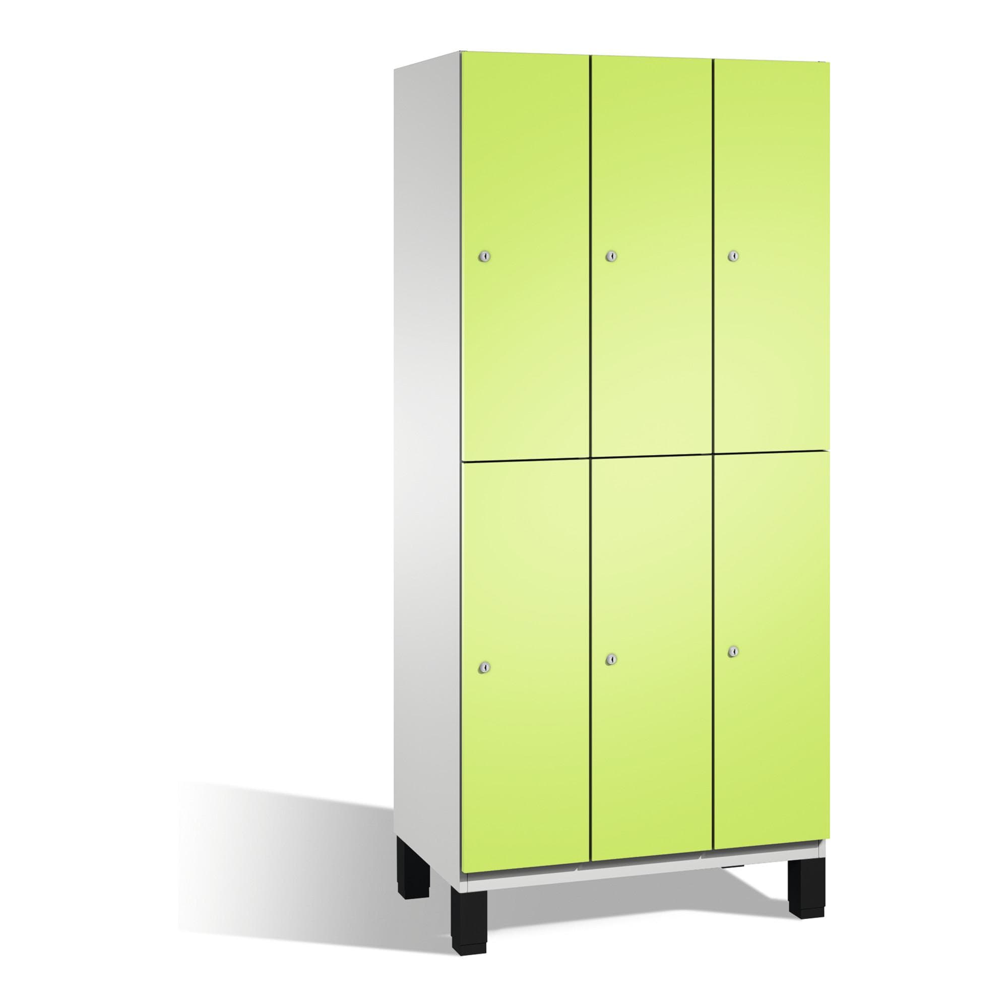 C+P Doppelstockspind Cambio 6 Fächer Viridingrün/Grau