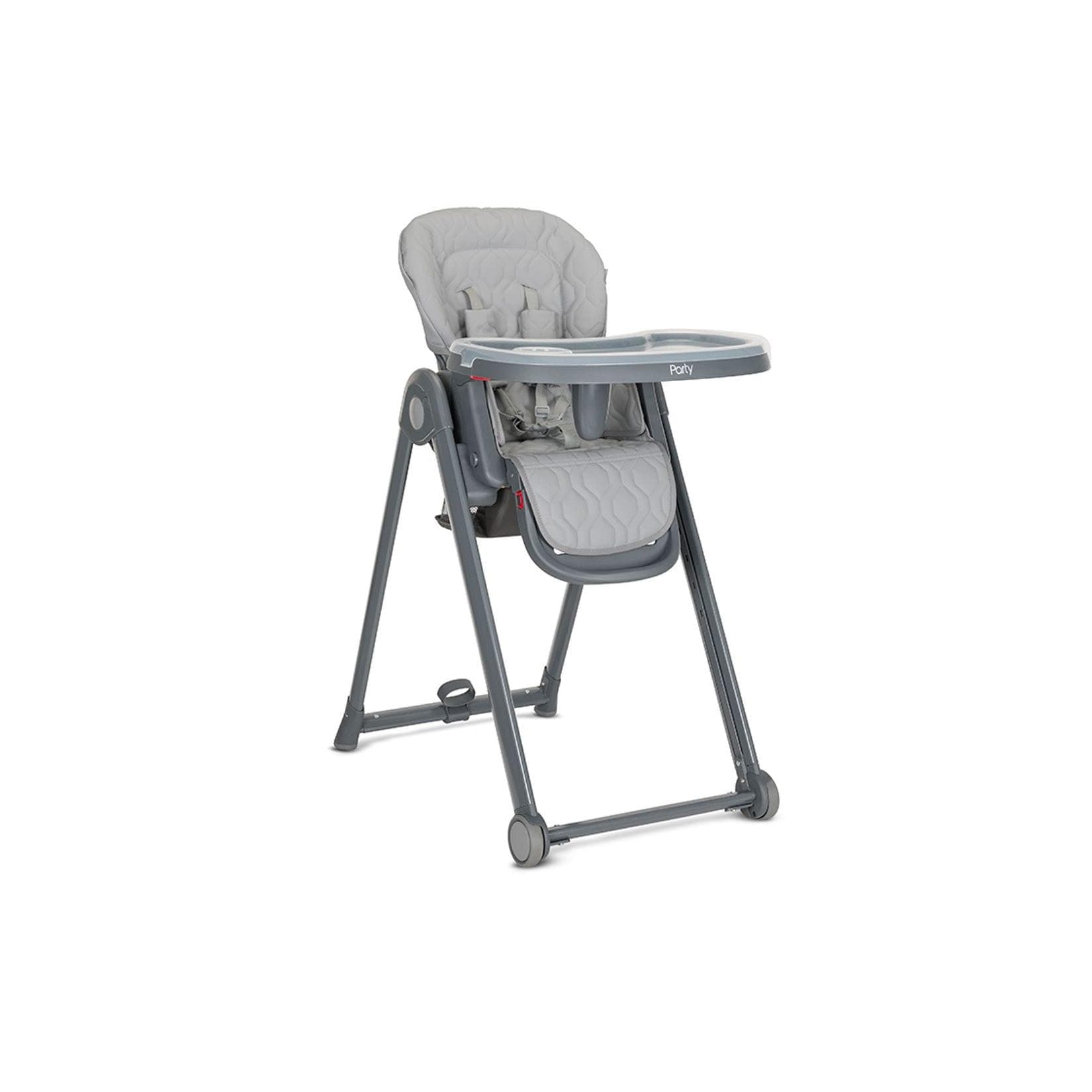 Lorelli Kinderhochstuhl PARTY Grau Verstellbar Rollen