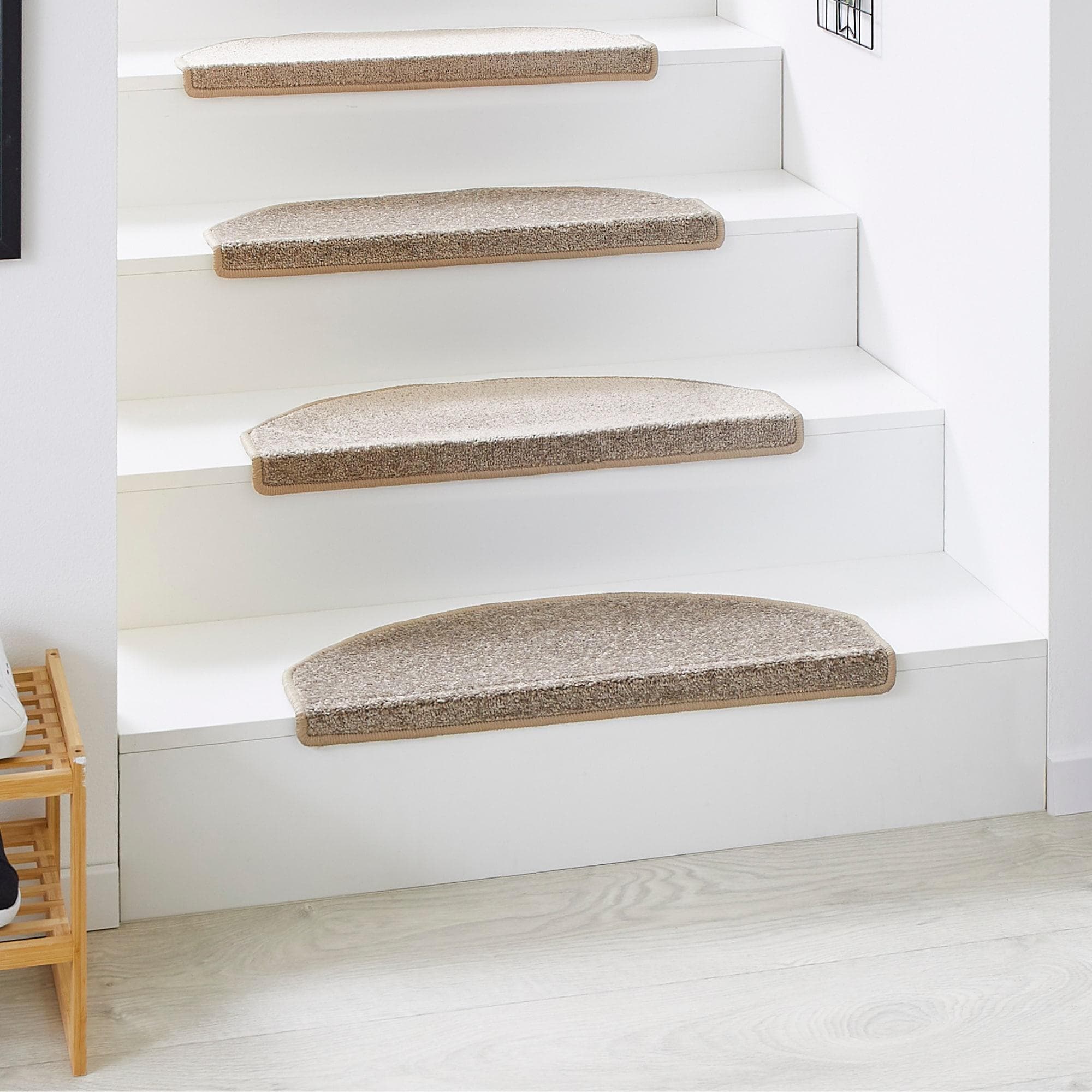 ANDIAMO Stufenmatte Set 15-tlg. Beige Selbstklebend Polypropylen