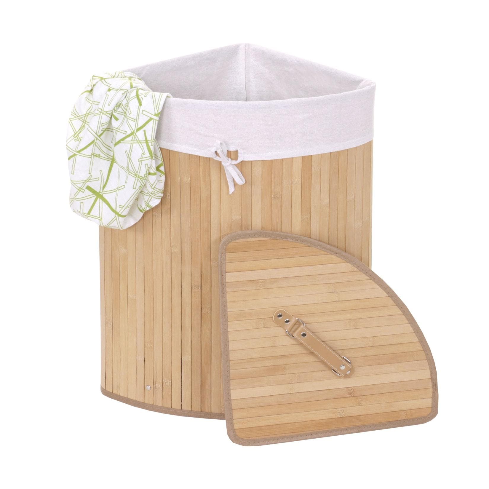 MCW Wäschekorb MCW-C21-50 Beige Braun Herausnehmbarer Wäschesack