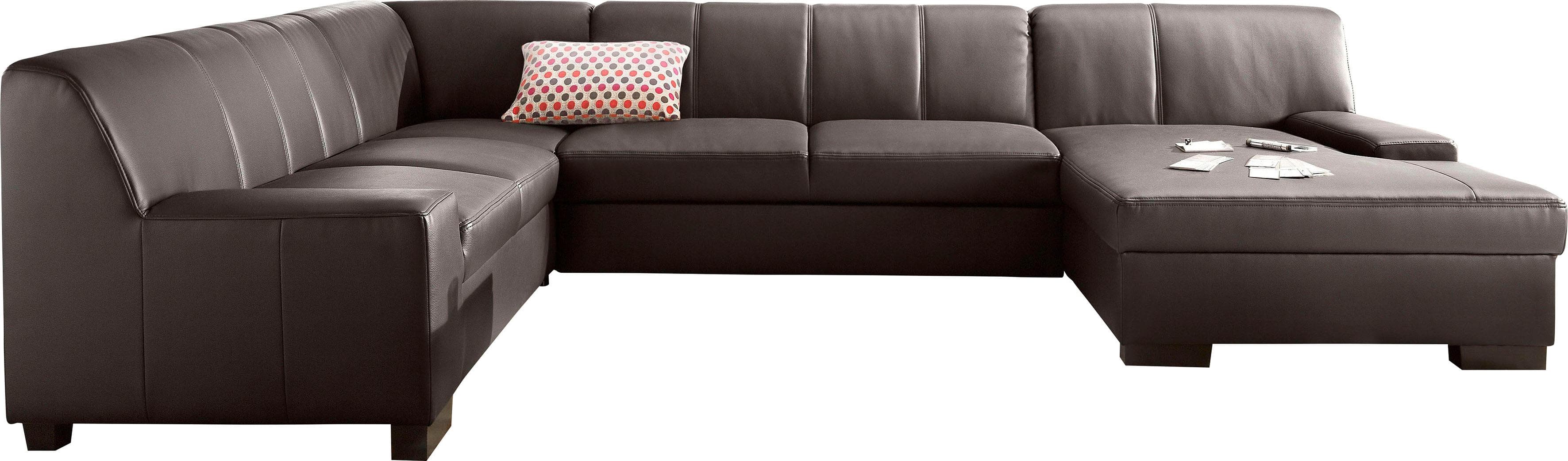 DOMO Collection Wohnlandschaft U-Form mit Bettfunktion