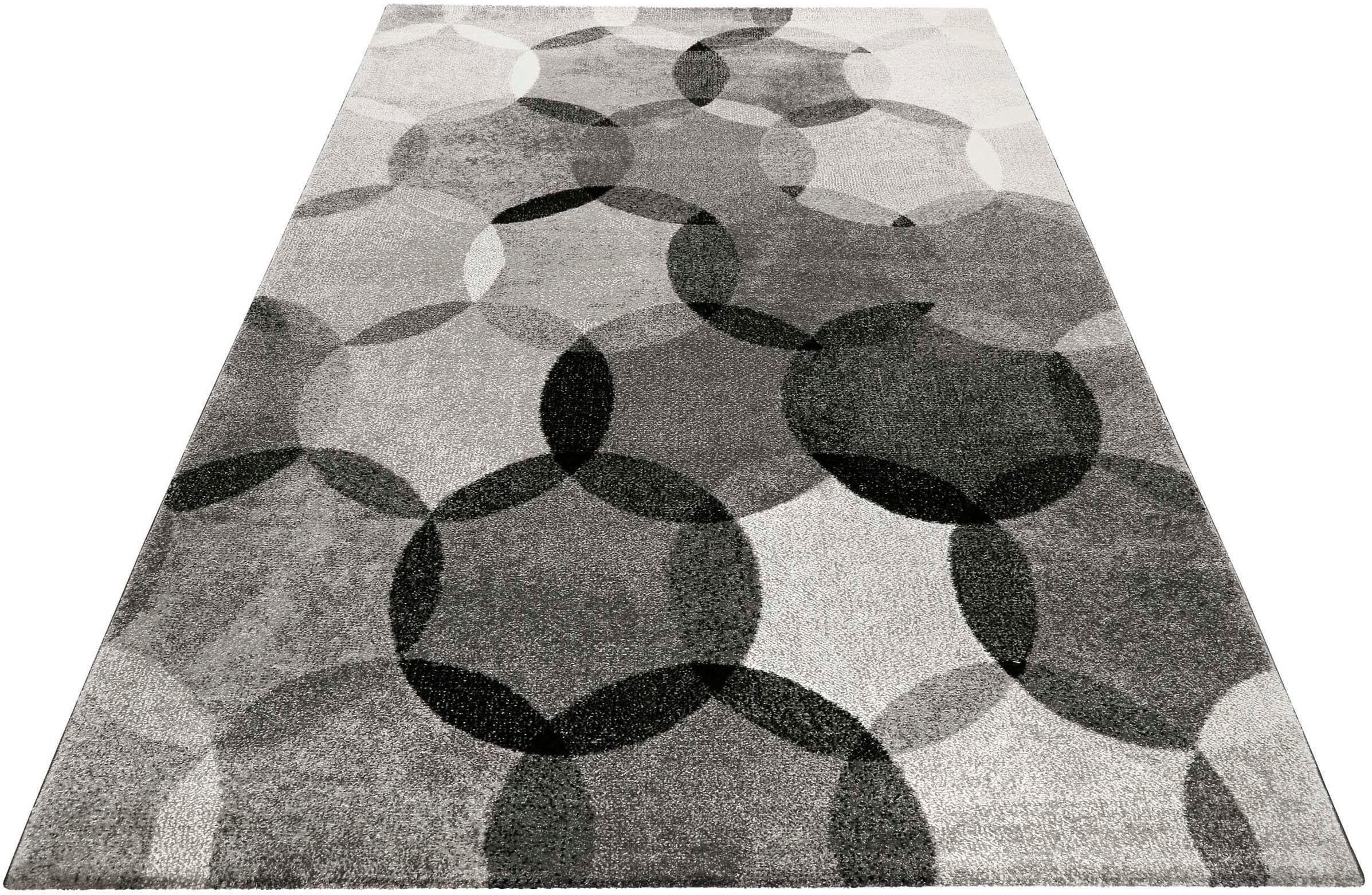 Esprit Teppich Modernina Grau Modern Retro Kurzflor