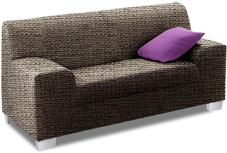 DOMO COLLECTION Amando 2-Sitzer Sofa Braun/Beige Leder