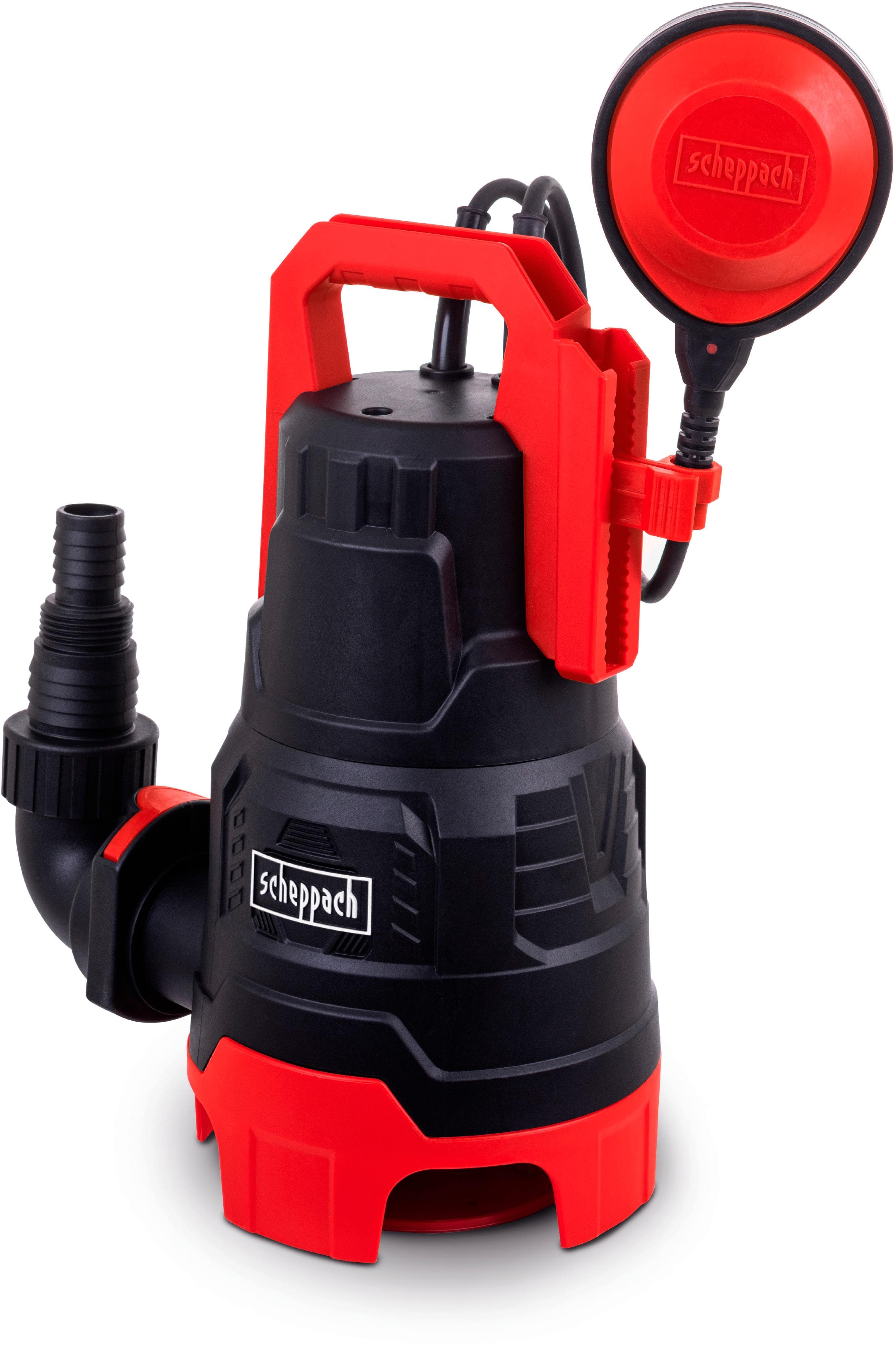 SCHEPPACH Schmutzwasserpumpe DWP400 400W 9000L/h Rot/Schwarz