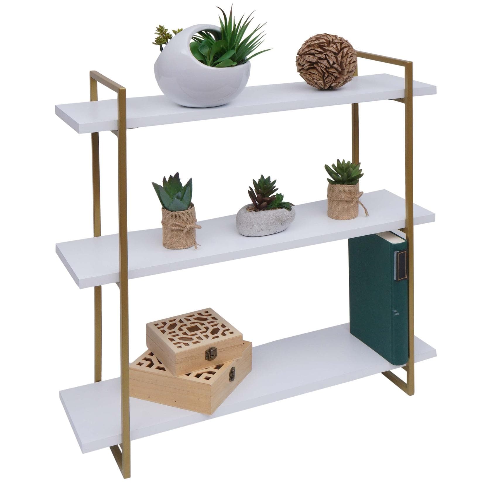 MCW Wandregal MCW-K78-W Drei Regalböden Industriedesign