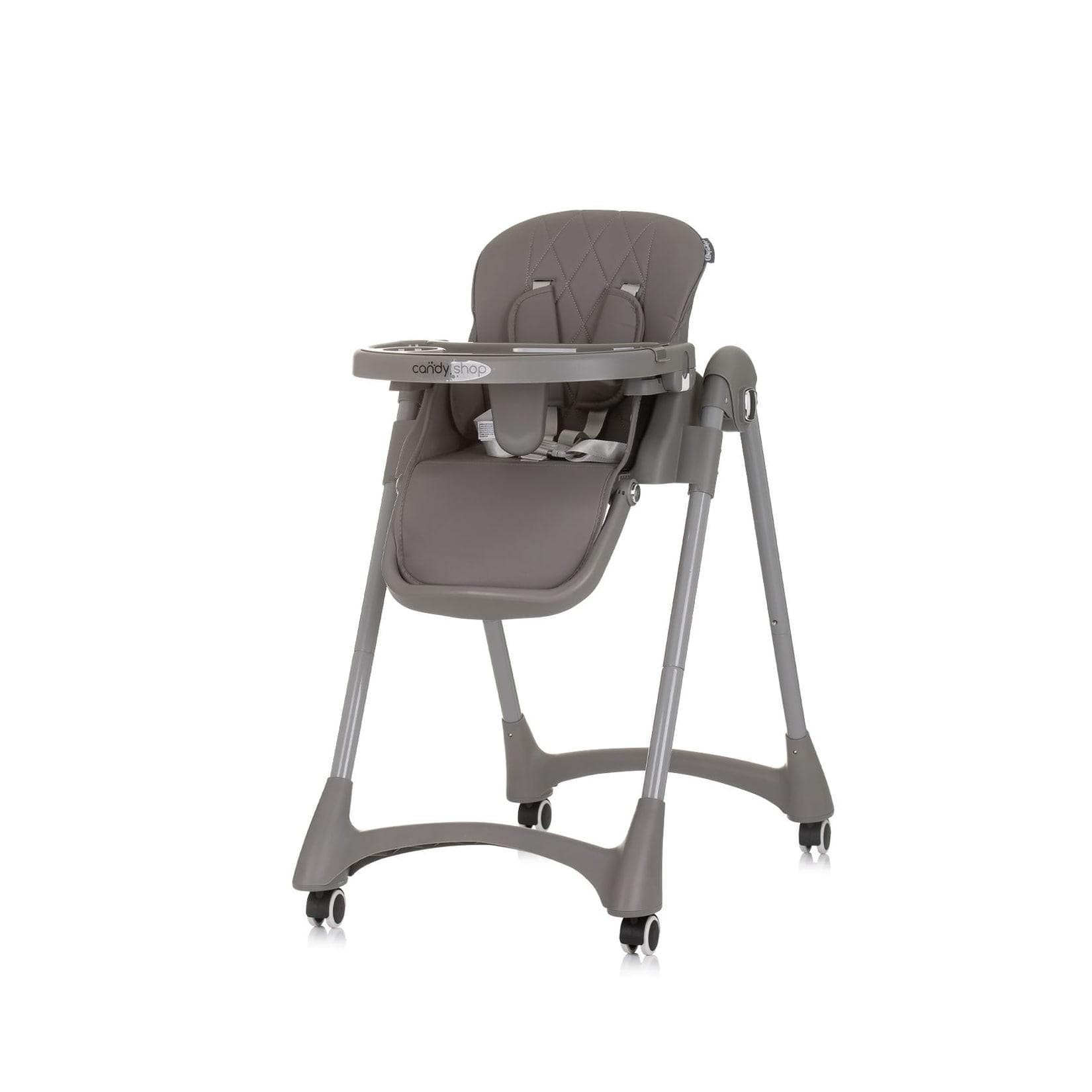 Chipolino Kombihochstuhl Candy Shop 4 Räder Verstellbar