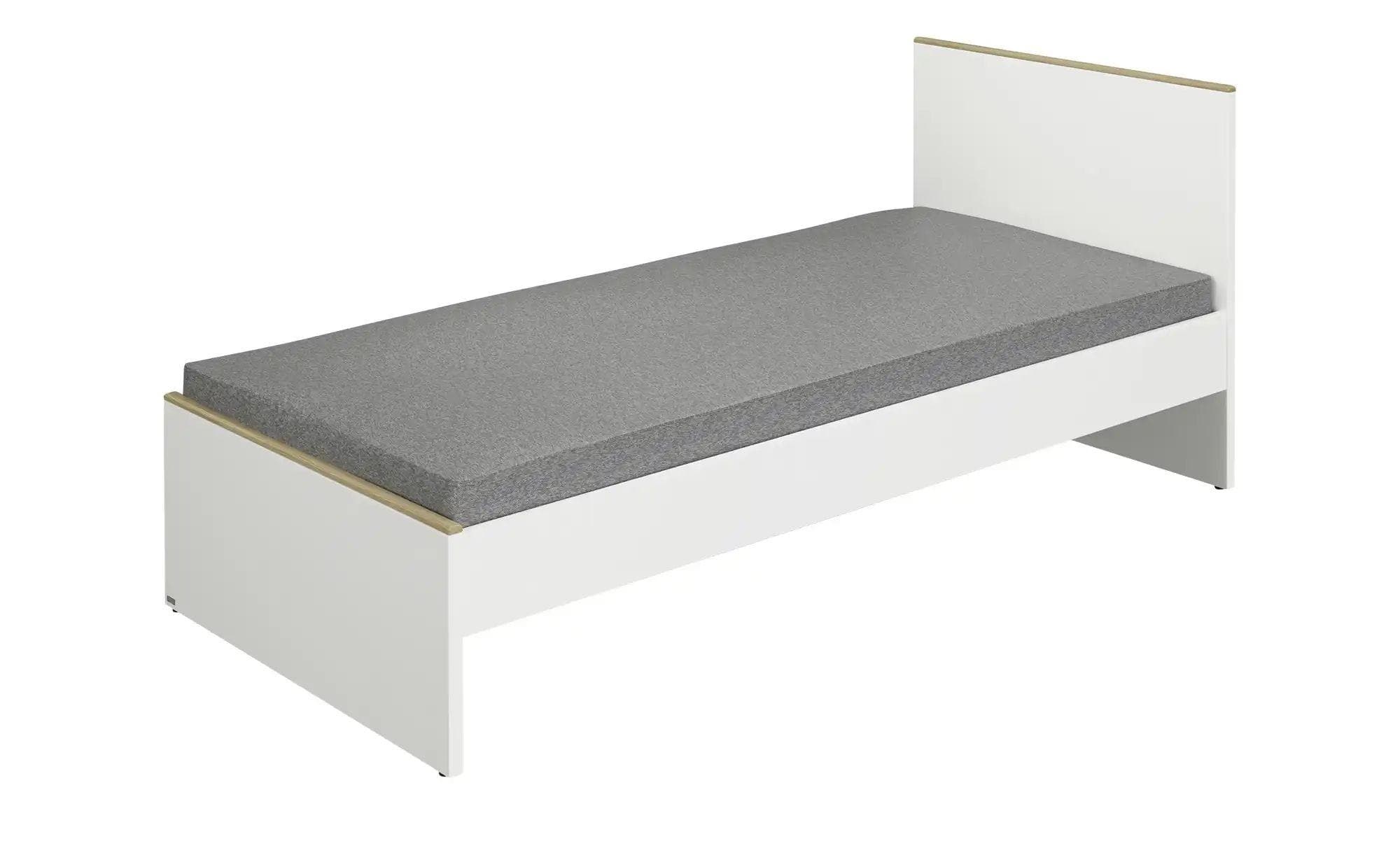 PAIDI Jugendbett Lieven Weiß Eiche-Montana-Dekor