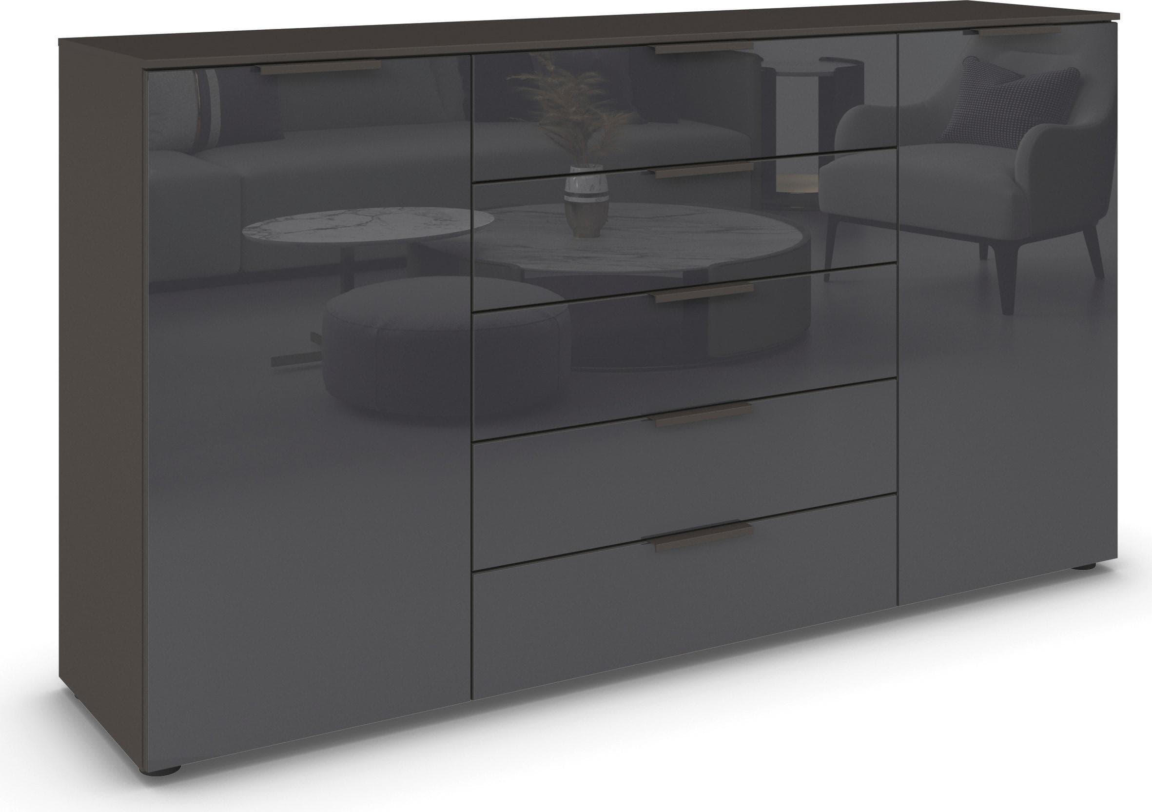 RAUCH FLIPP Sideboard mit Glasfront und Soft-Close