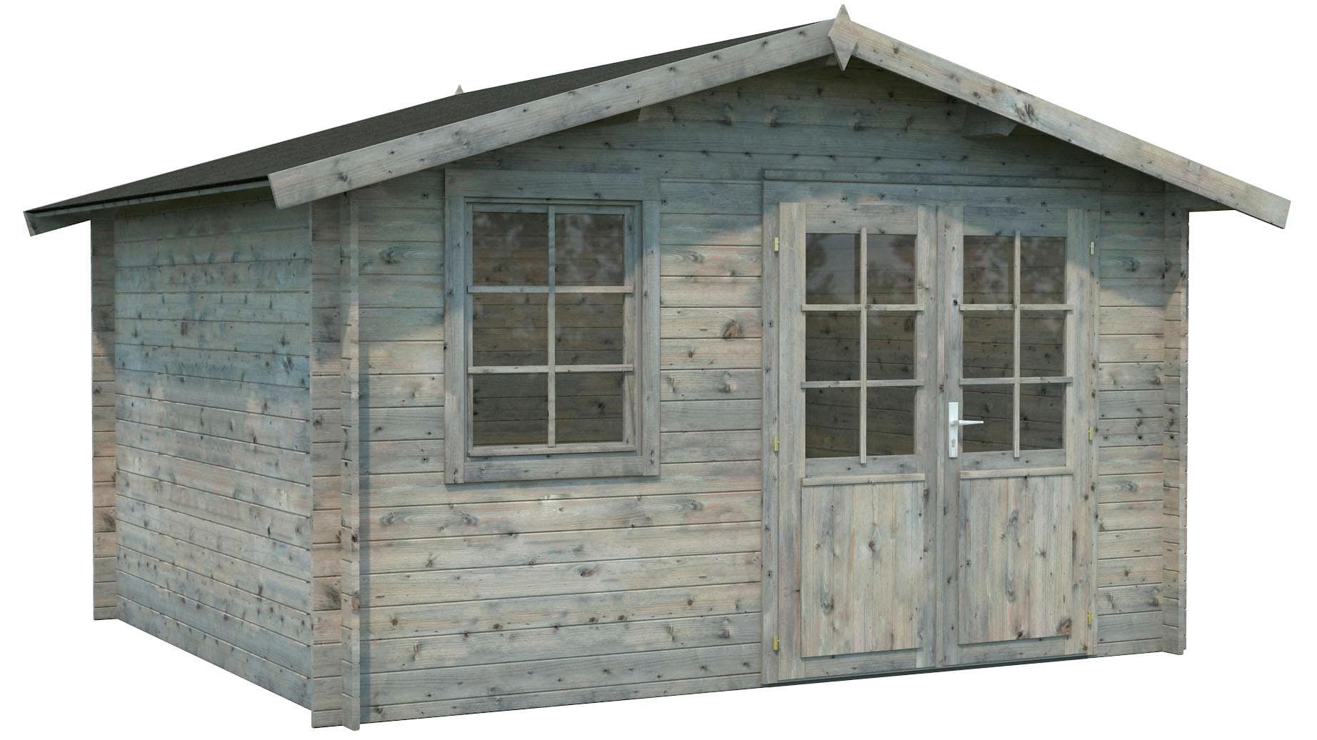 Gartenhaus PALMAKO "Klara" Grau Massivholz