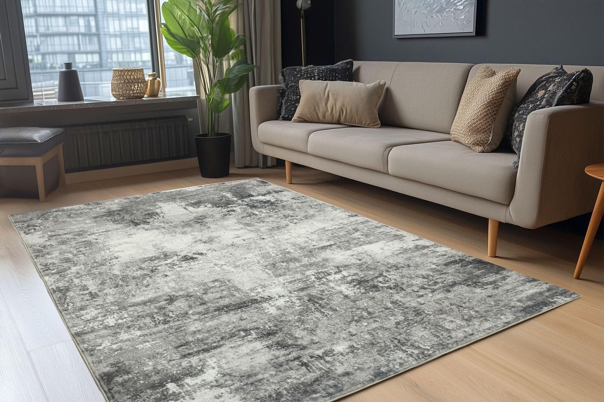 Obsession Teppich Posh 305 Grau Vintagedesign Polyester