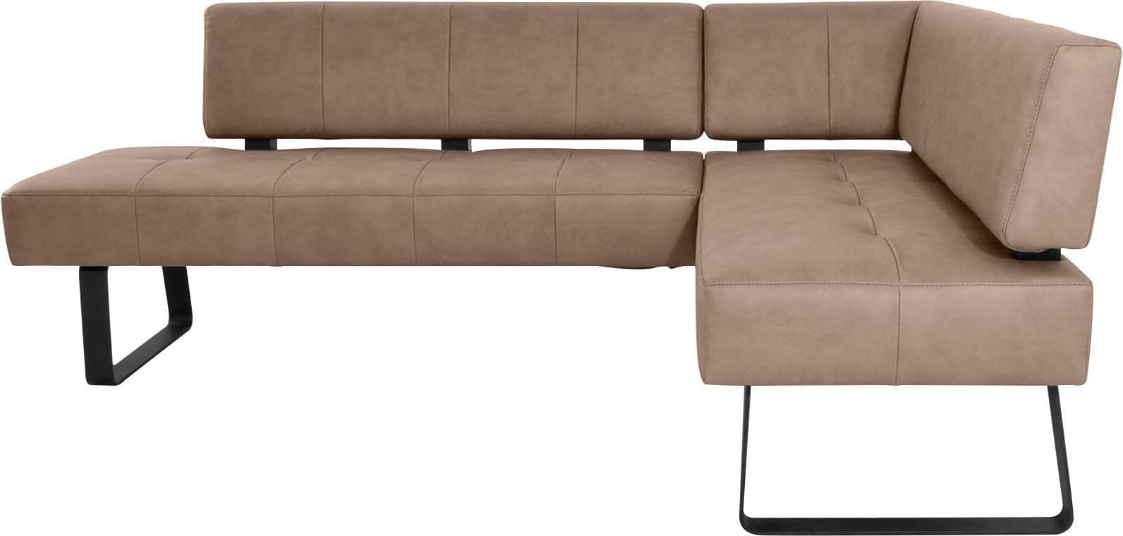 K+W Komfort & Wohnen Eckbank Spider II Beige Schwarz