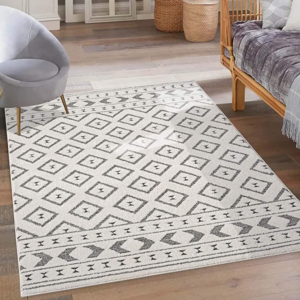 Teppich CARPET CITY LOUNGE 9999 Grau Modern Hoch-Tief-Struktur
