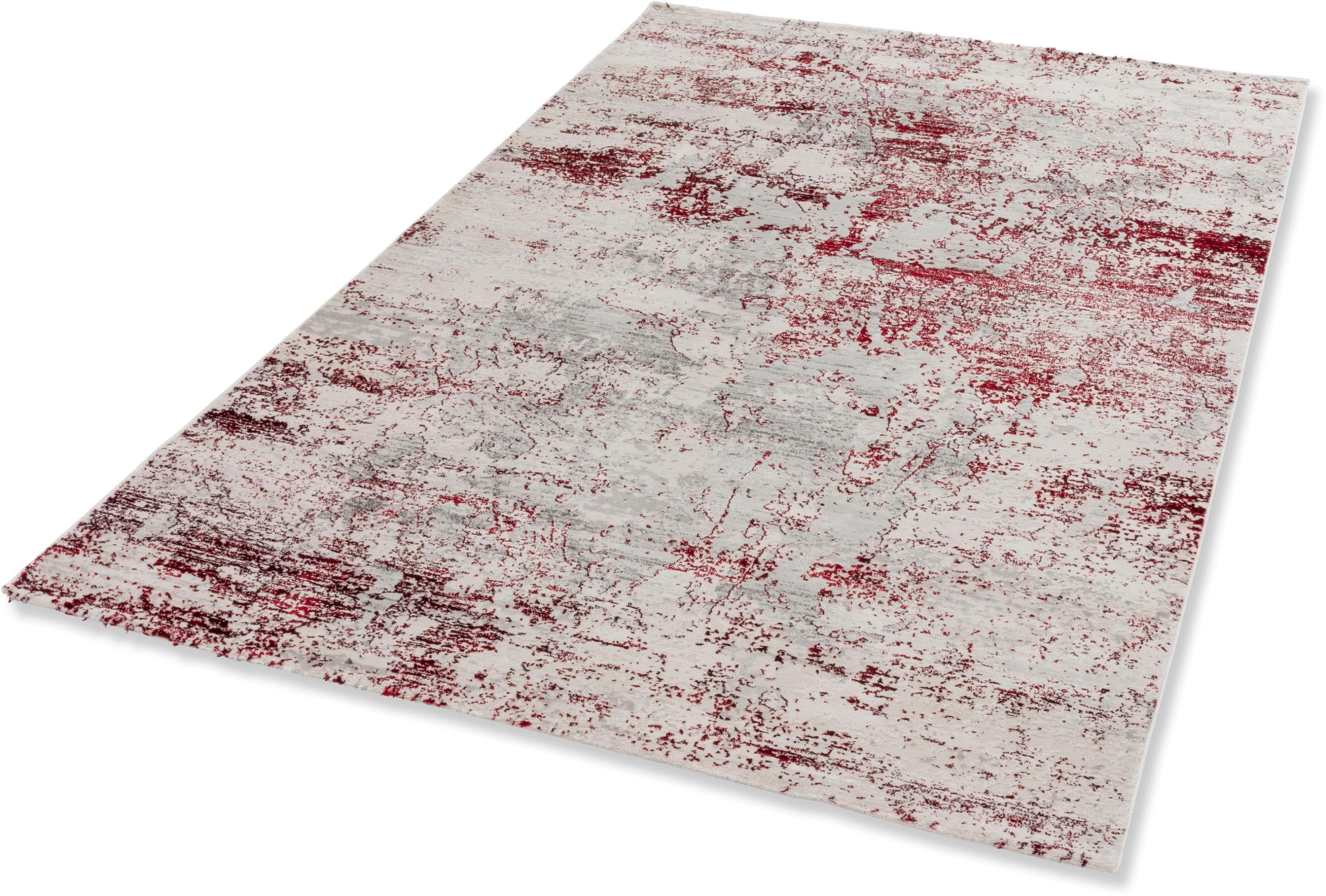 Teppich ASTRA Noa 201 Gr. 3 Rot/Creme Kurzflor Wohnzimmer