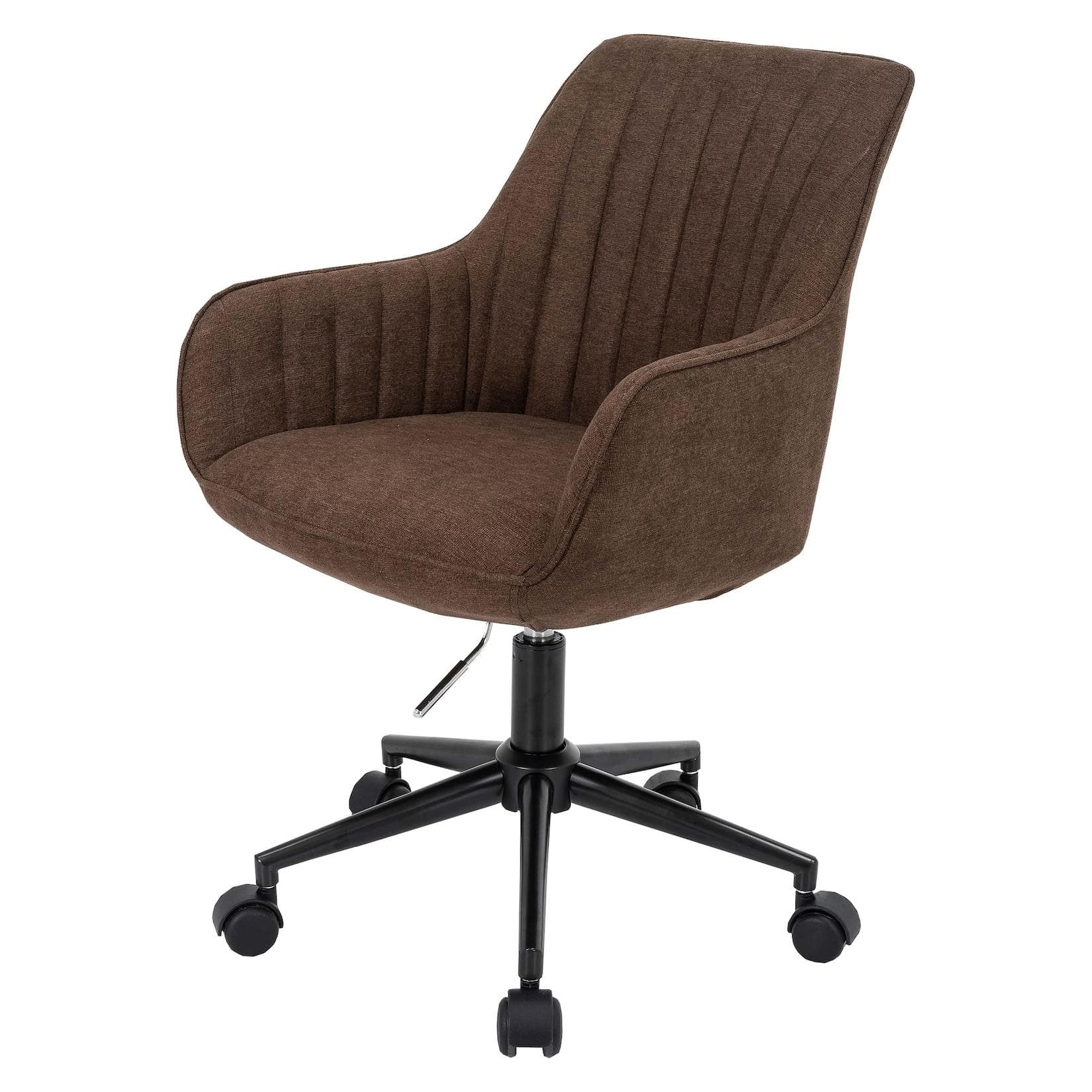 MCW Bürostuhl MCW-J62 Braun mit Armlehne und höhenverstellbar