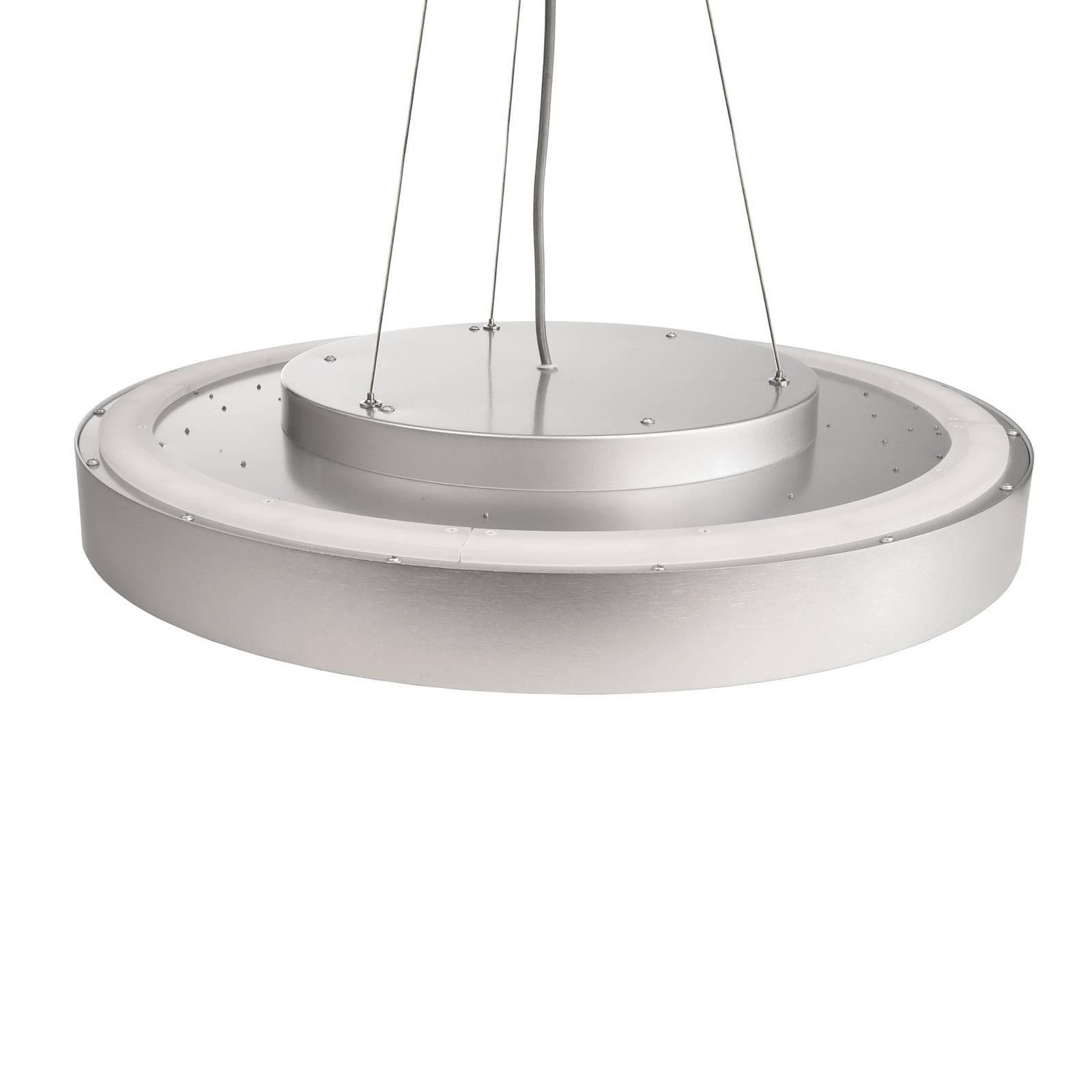 LED-Hängeleuchte Menkar Silberfarben 60 cm CCT Up/Down