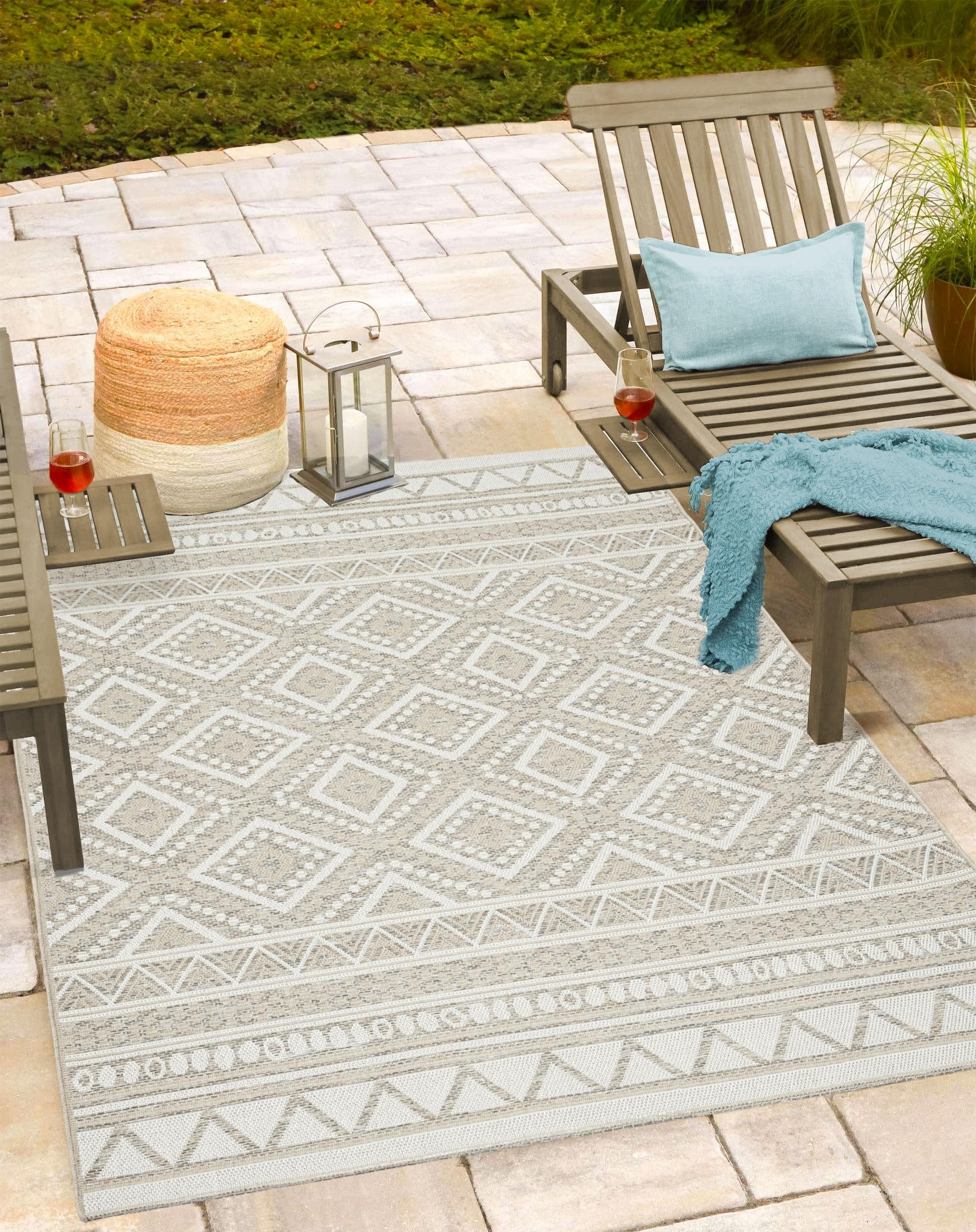 THE CARPET Teppich Calgary Beige Geometrisch Polypropylen