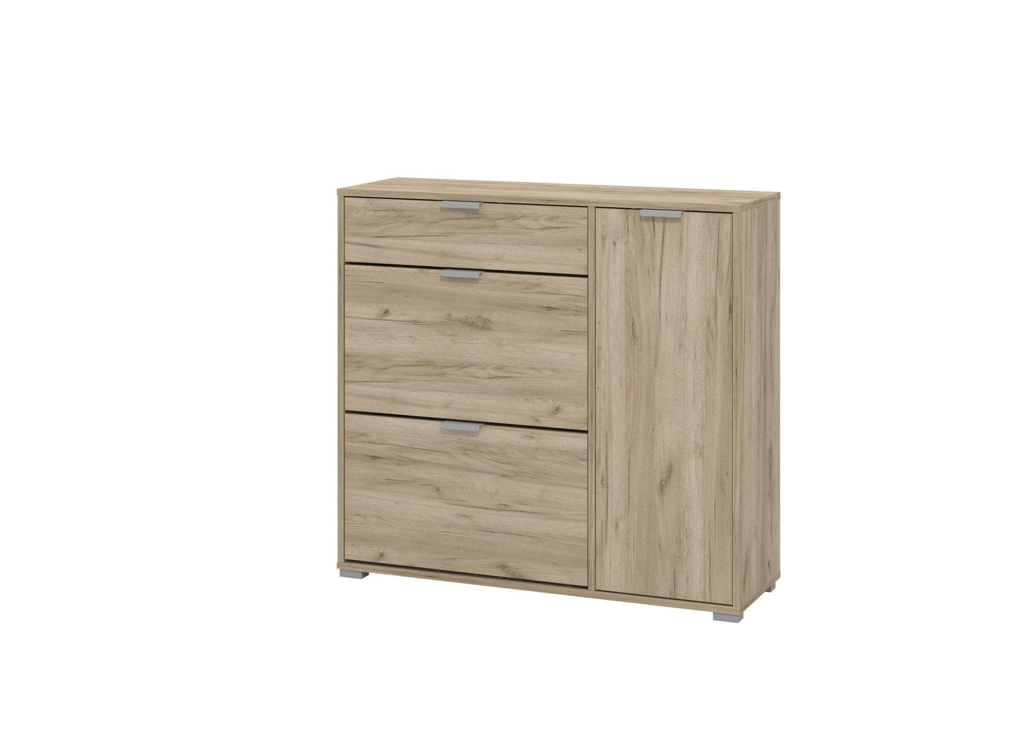 INOSIGN Schuhschrank Arco 2 Grau Eiche mit Schublade
