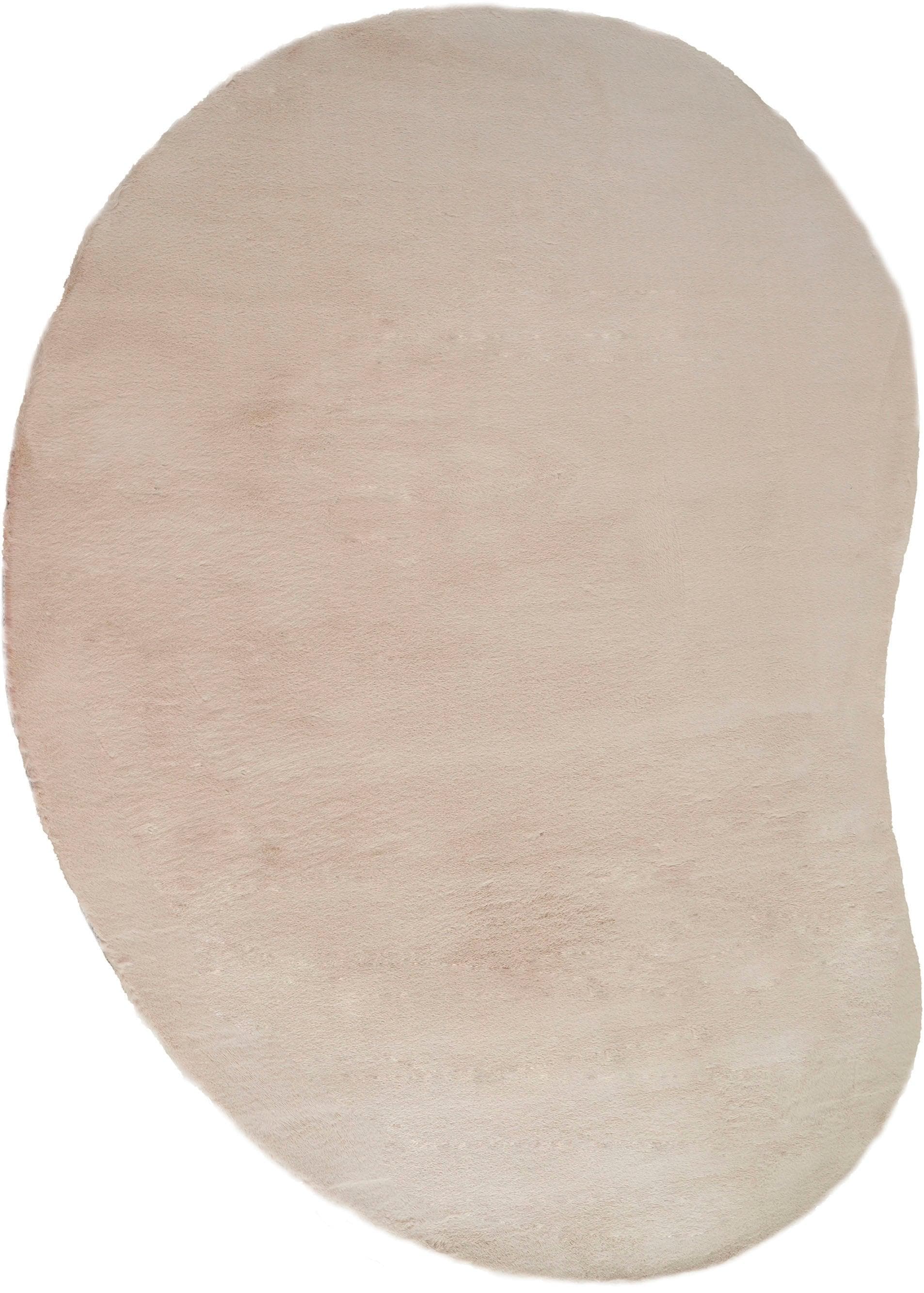 Bruno Banani Hochflor-Teppich Rabbit 2 Bean Beige U-förmig