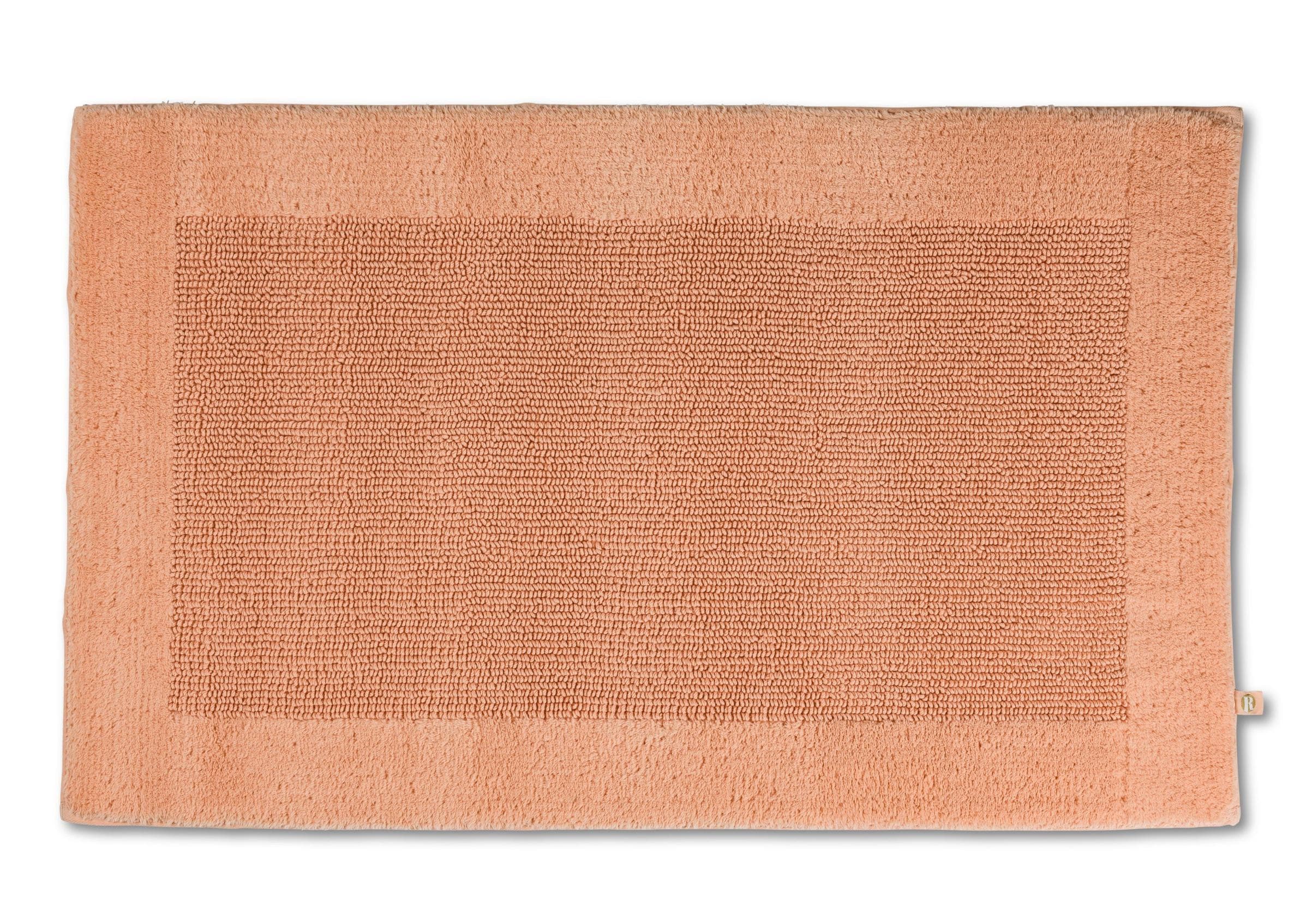 Badematte RHOMTUFT PRESTIGE Peach Baumwolle